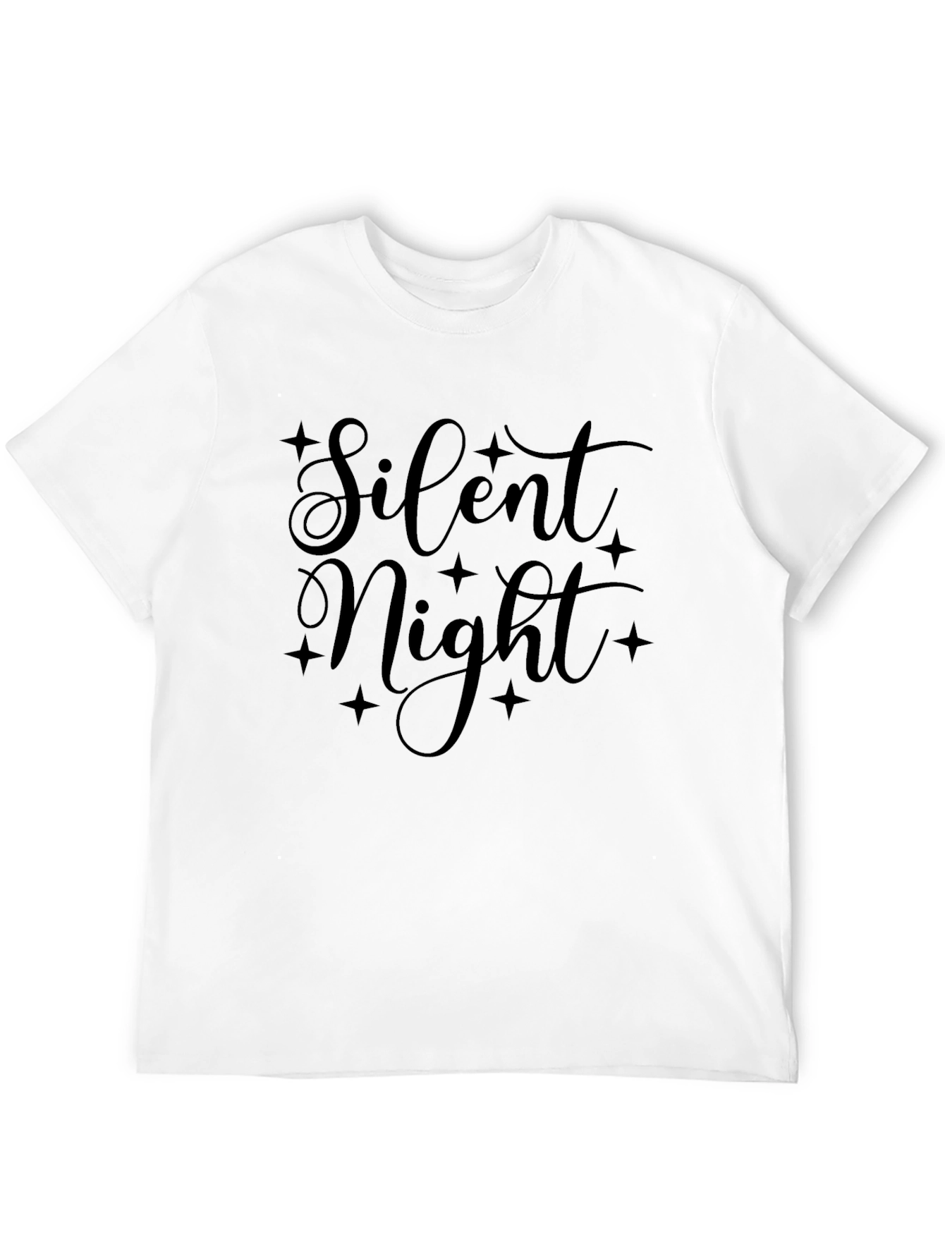 Silent Night Graphic Tee - Mens Black T-Shirt