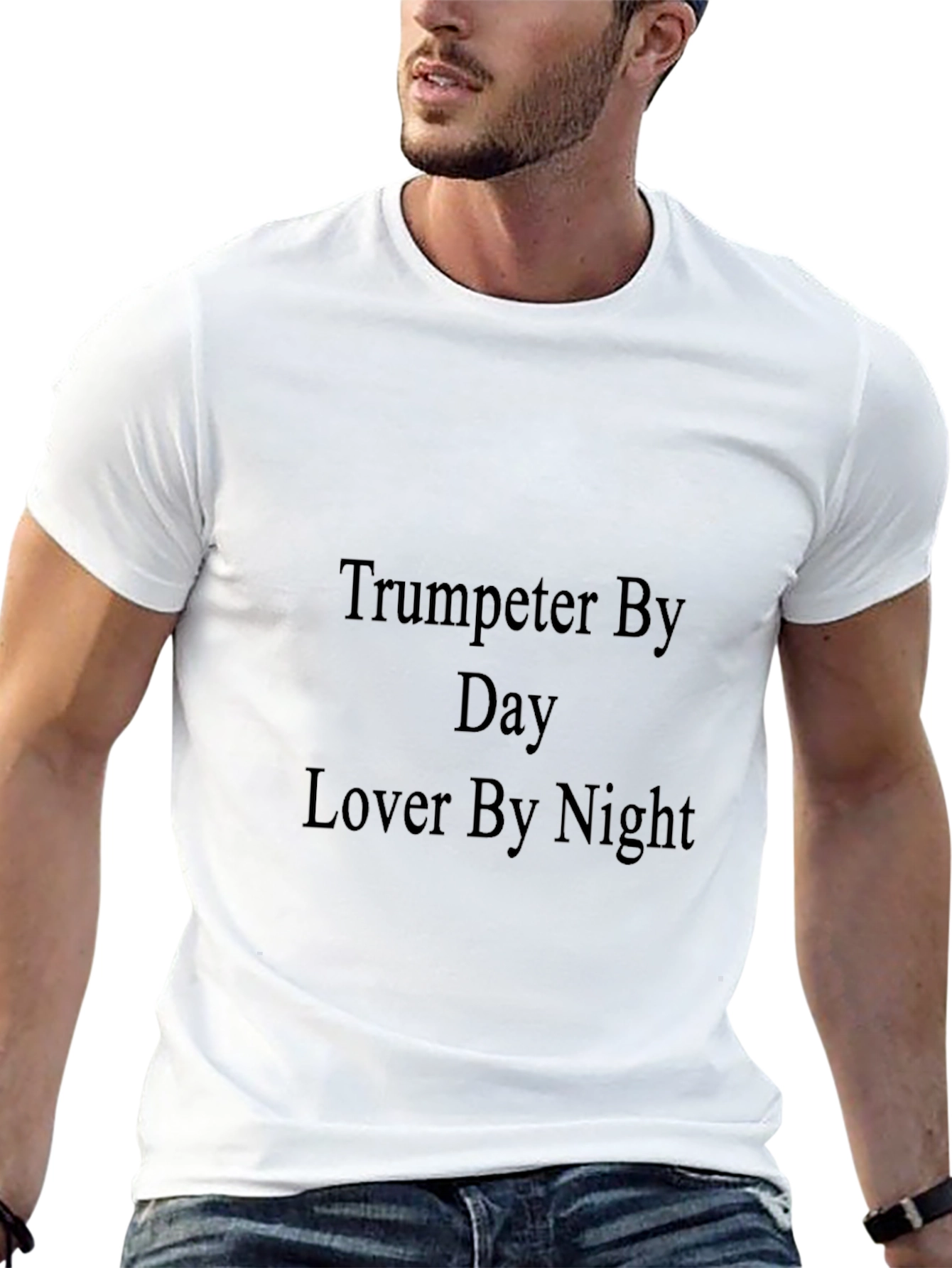 Trumpeter By Day Lover By Night Graphic T-Shirt