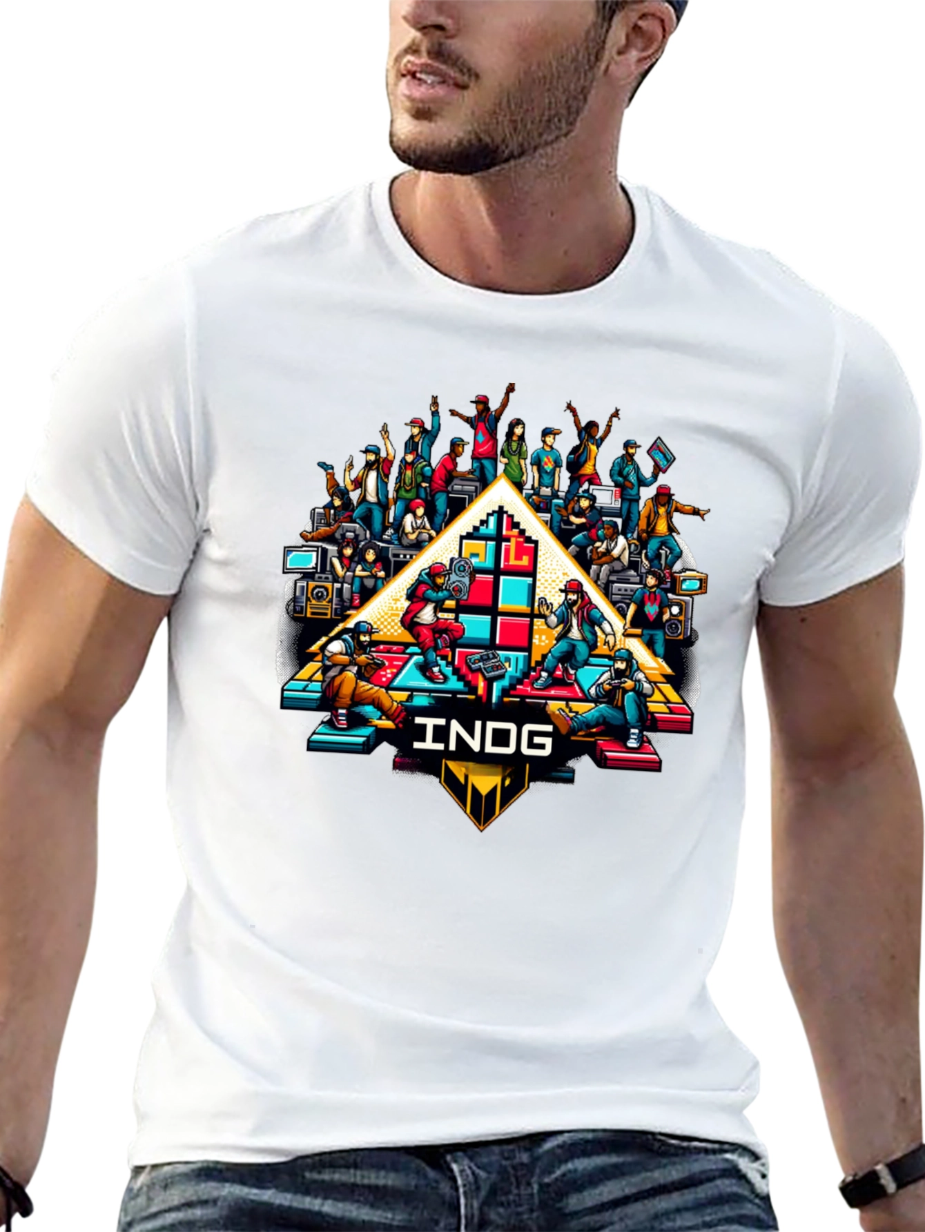 Retro Gaming Crew Black T-Shirt