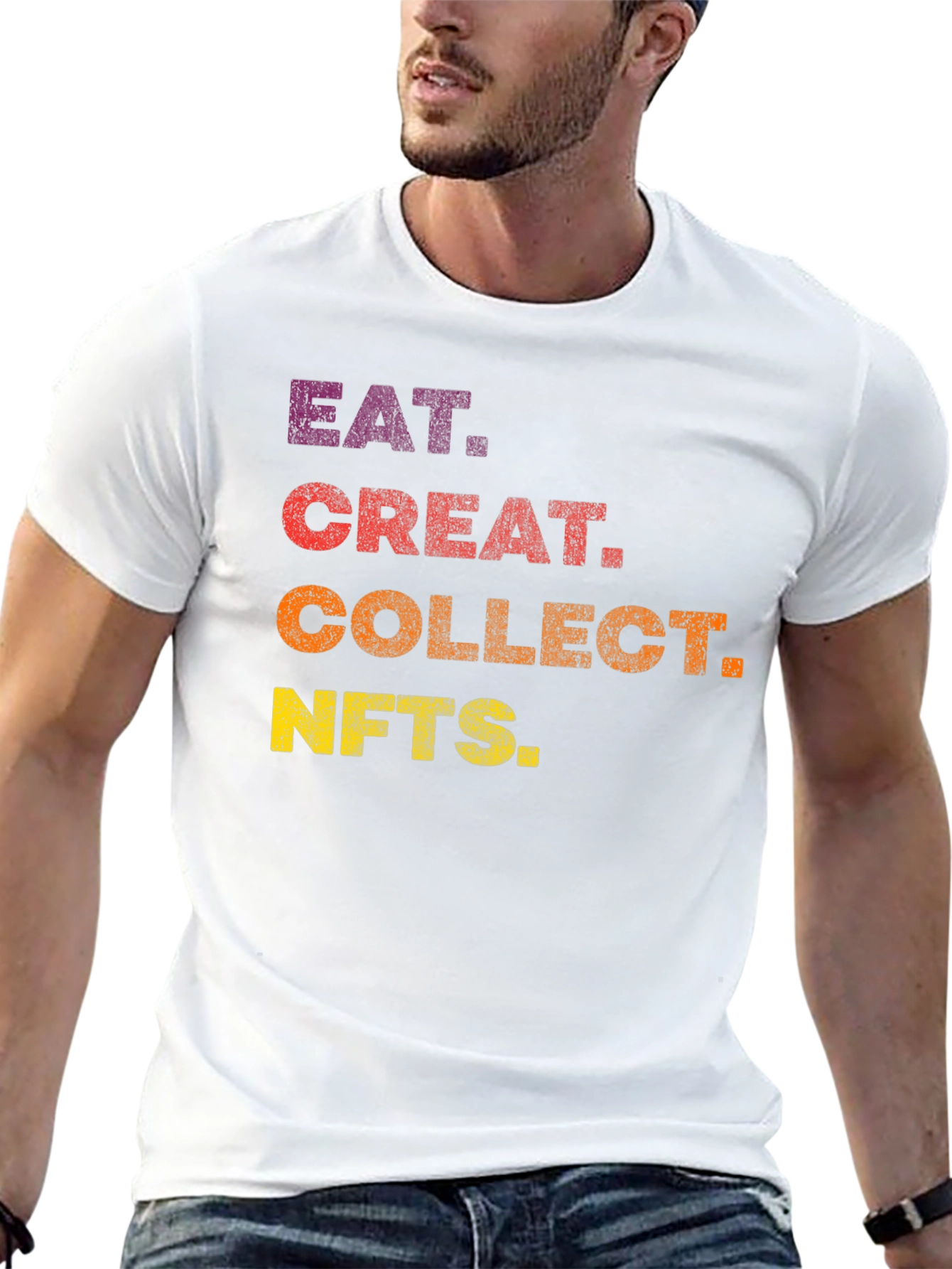 Eat Create Collect NFTs Black T-Shirt