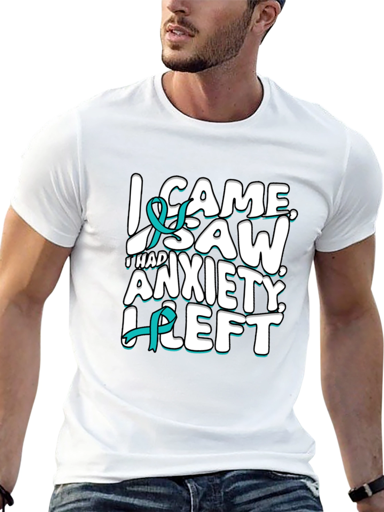 I Came I Saw Anxiety Left T-Shirt