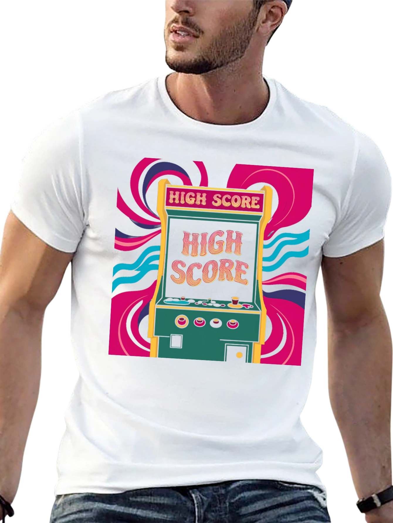 Retro Arcade High Score Graphic Tee