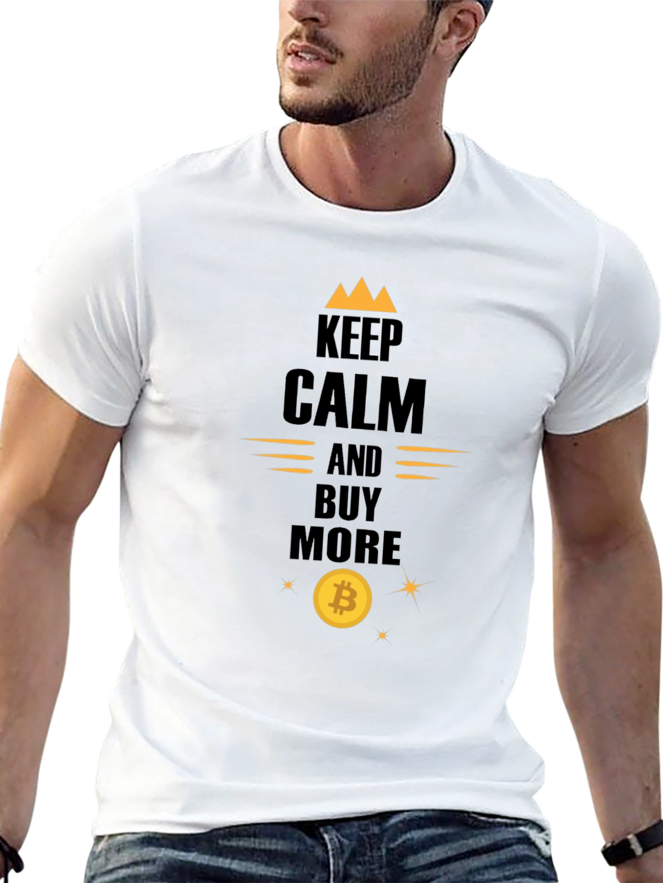 Keep Calm and Buy More Crypto Bitcoin T-Shirt