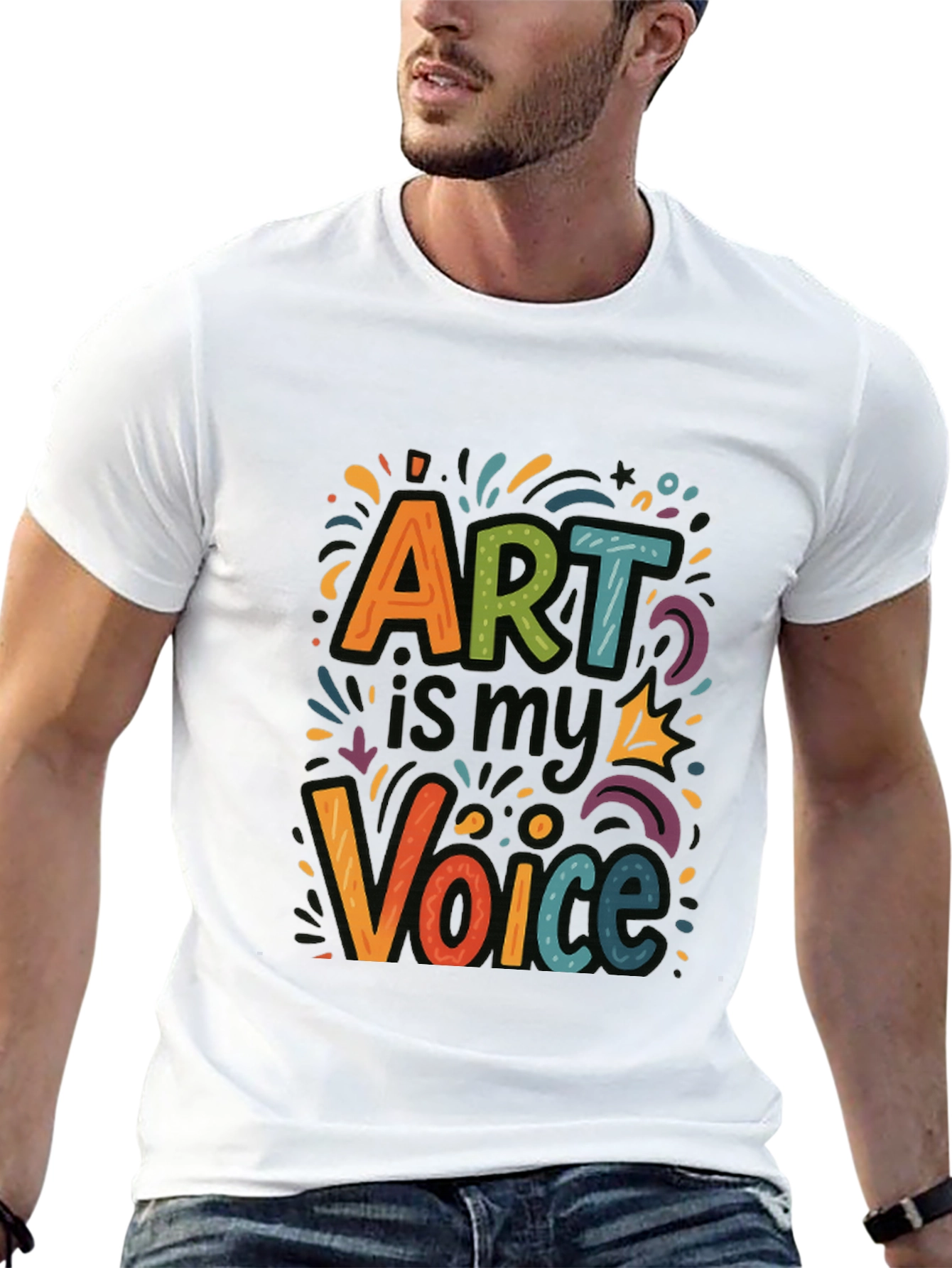 Art is My Voice Graphic Tee - Express Yourself!