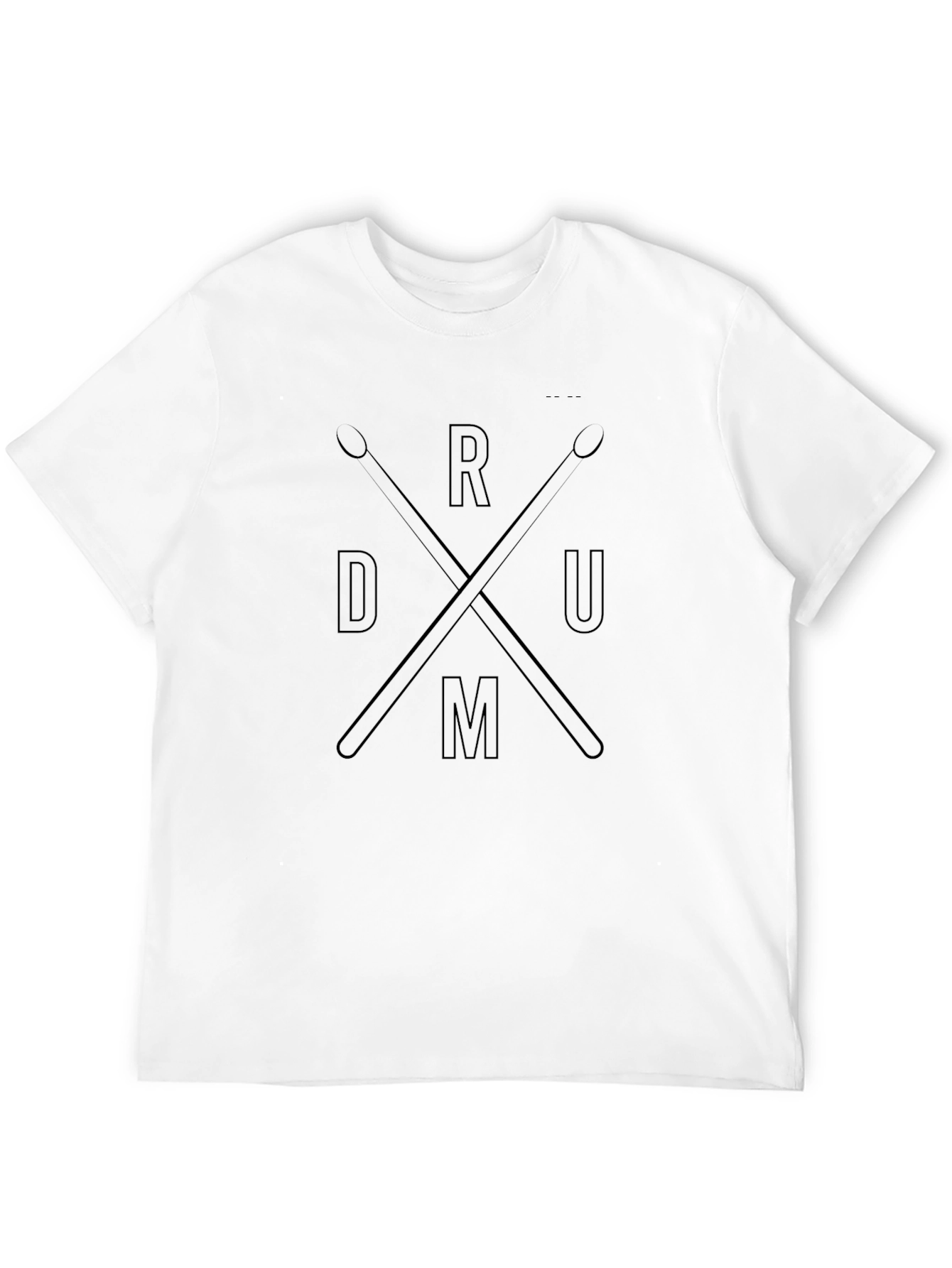 Drum T-Shirt - Black Graphic Tee