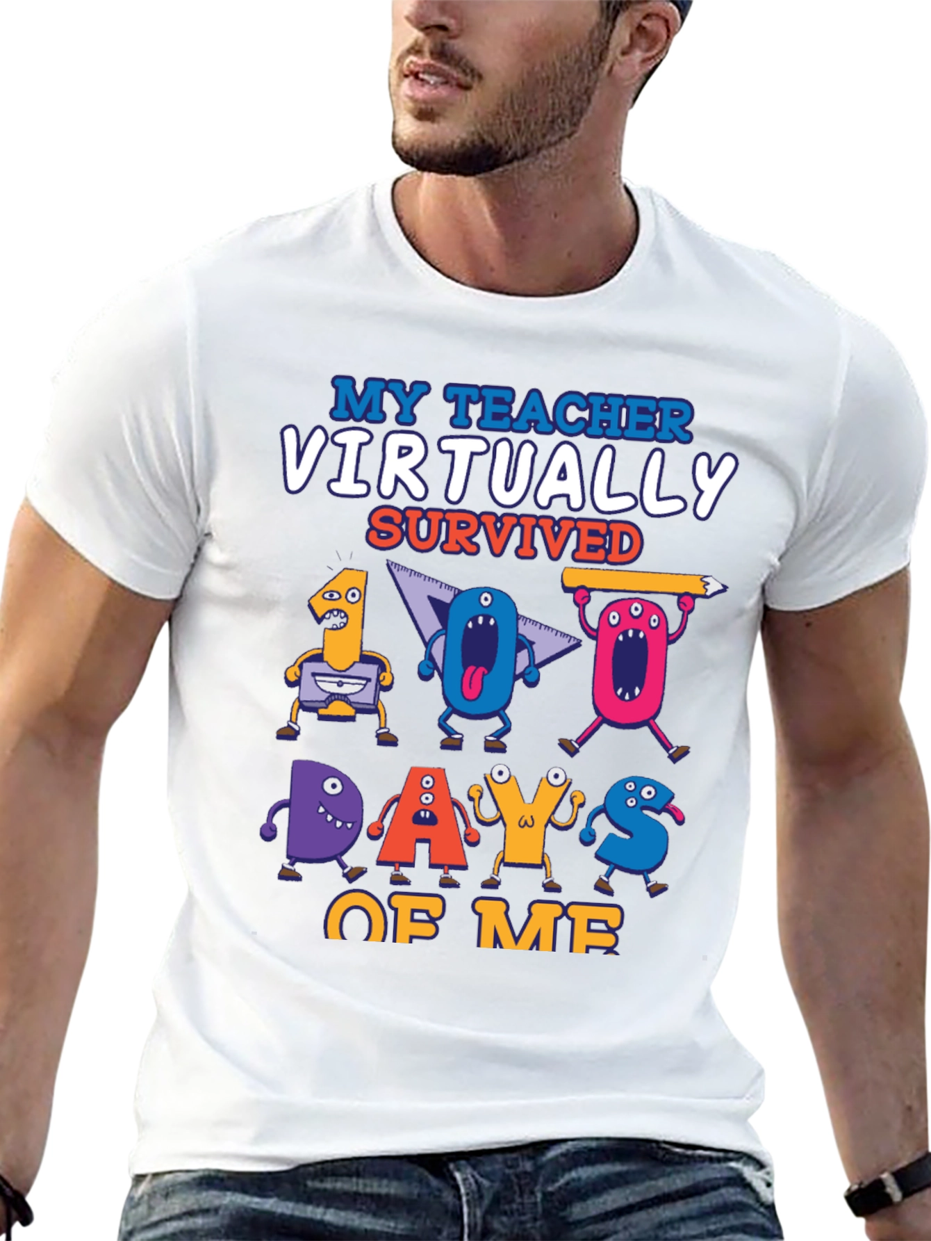 My Teacher Virtually Survived 100 Days of Me T-Shirt