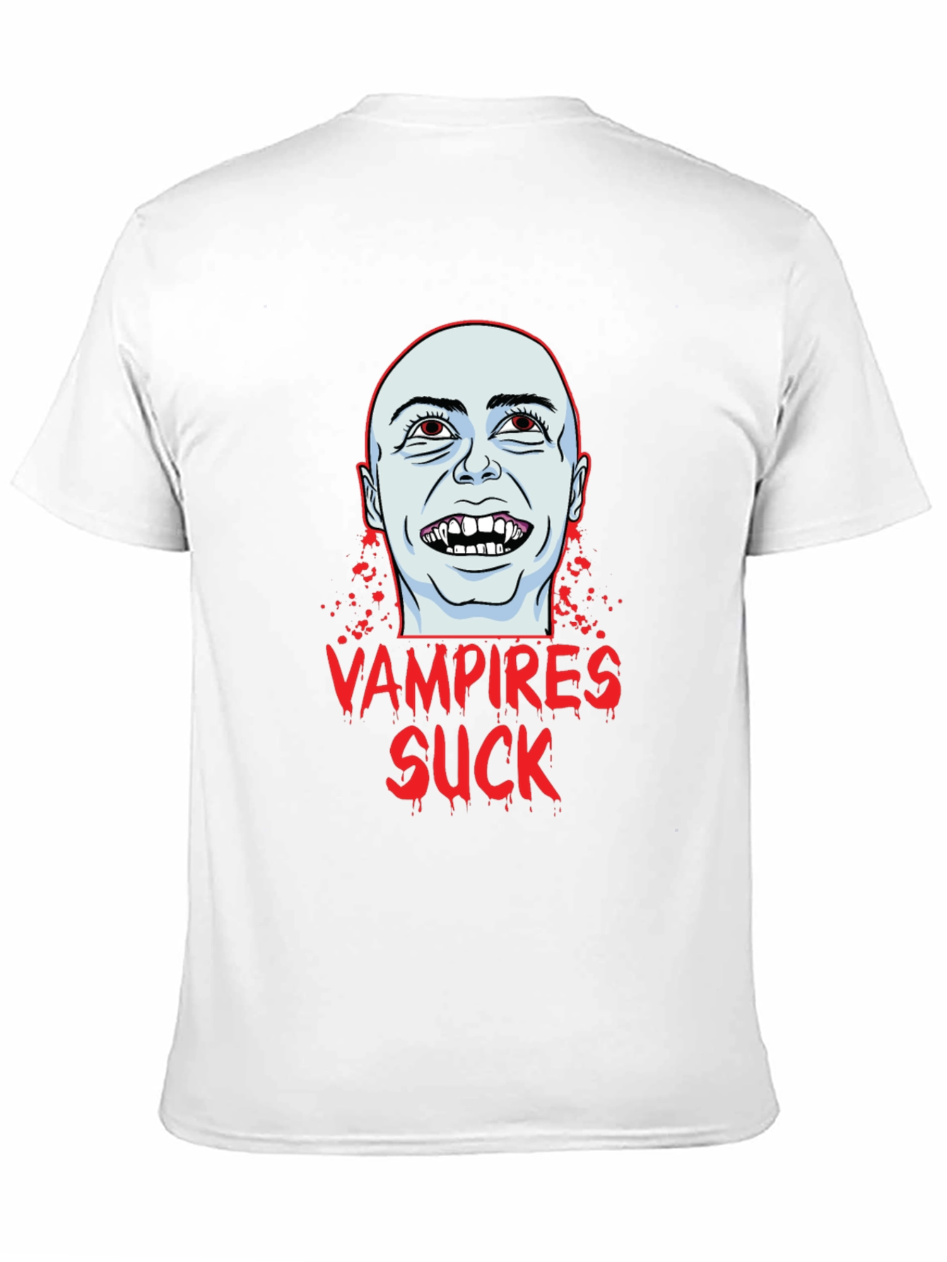 Vampires Suck Graphic T-Shirt - Black Cotton Tee