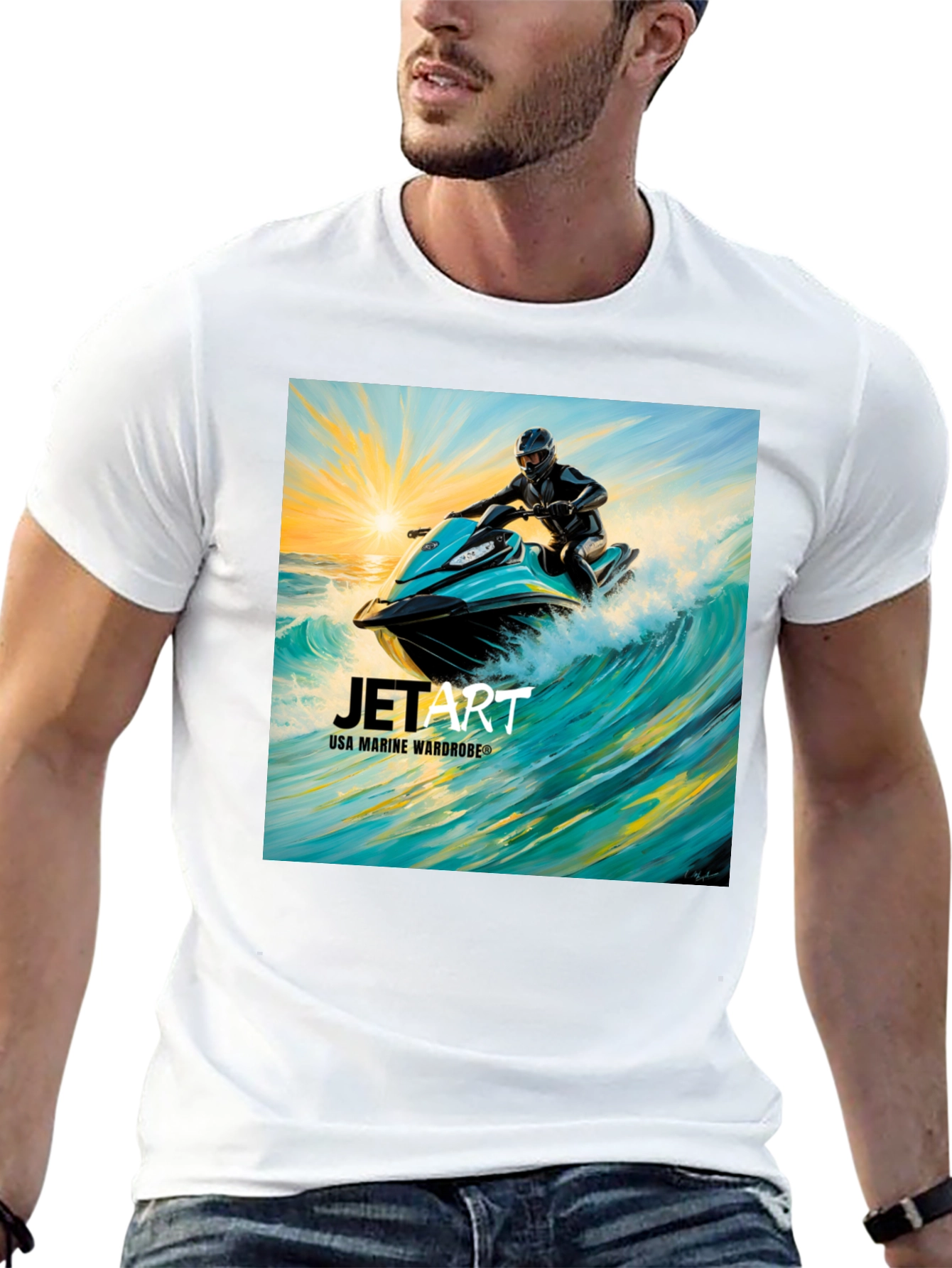 Jet Art T-Shirt - USA Marine Wardrobe