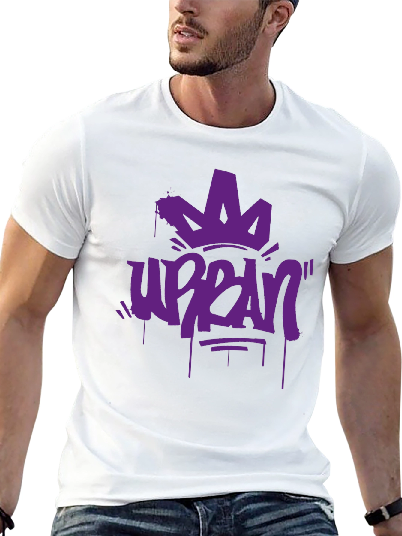 Urban Crown Graphic T-Shirt - Black