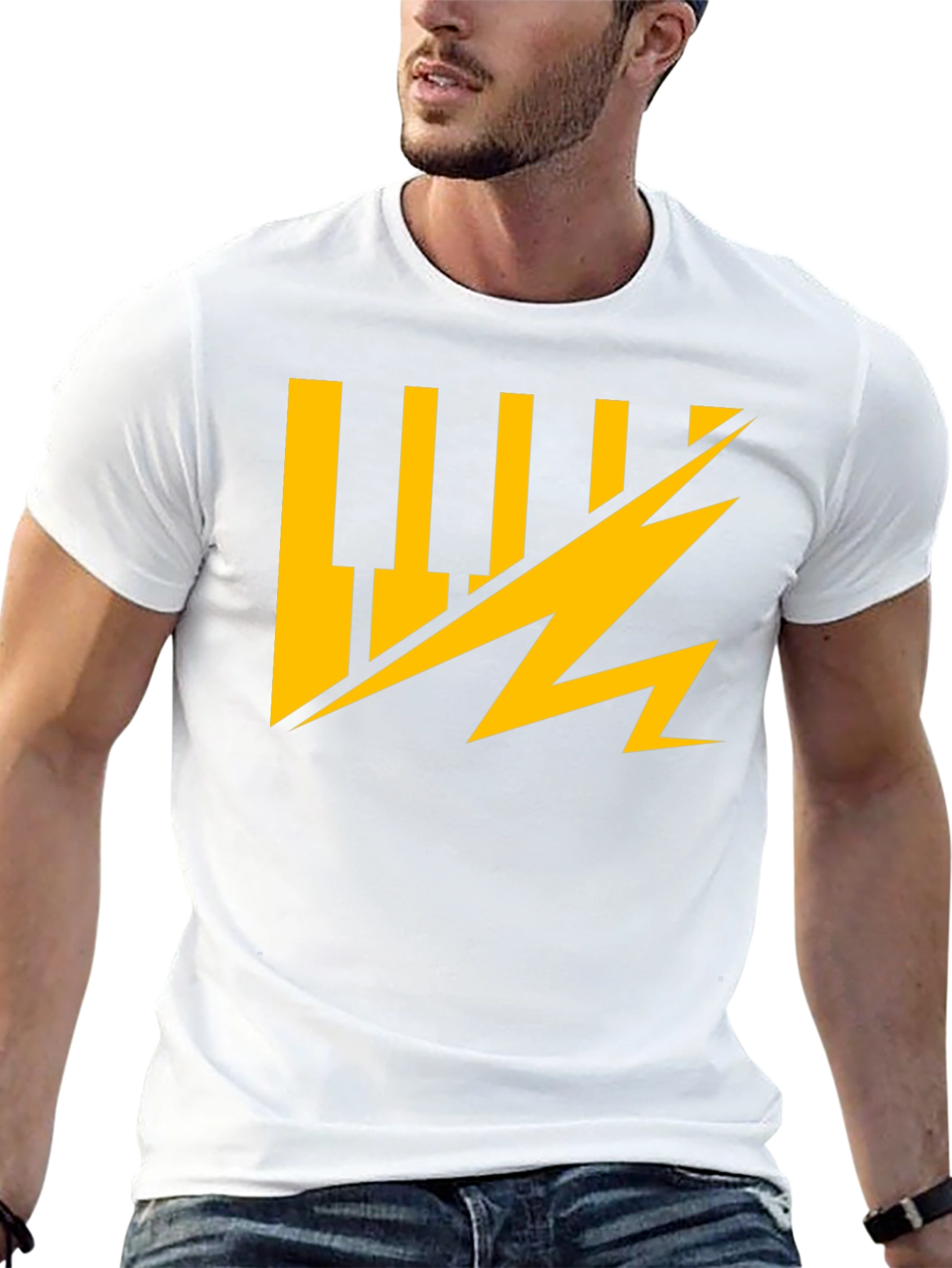 Electric Keys Graphic Tee - Black Cotton Comfort