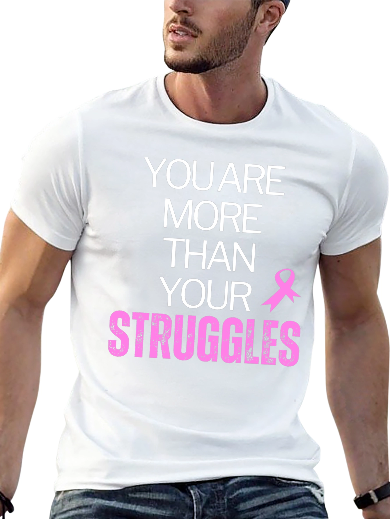 More Than Your Struggles Breast Cancer Awareness T-Shirt