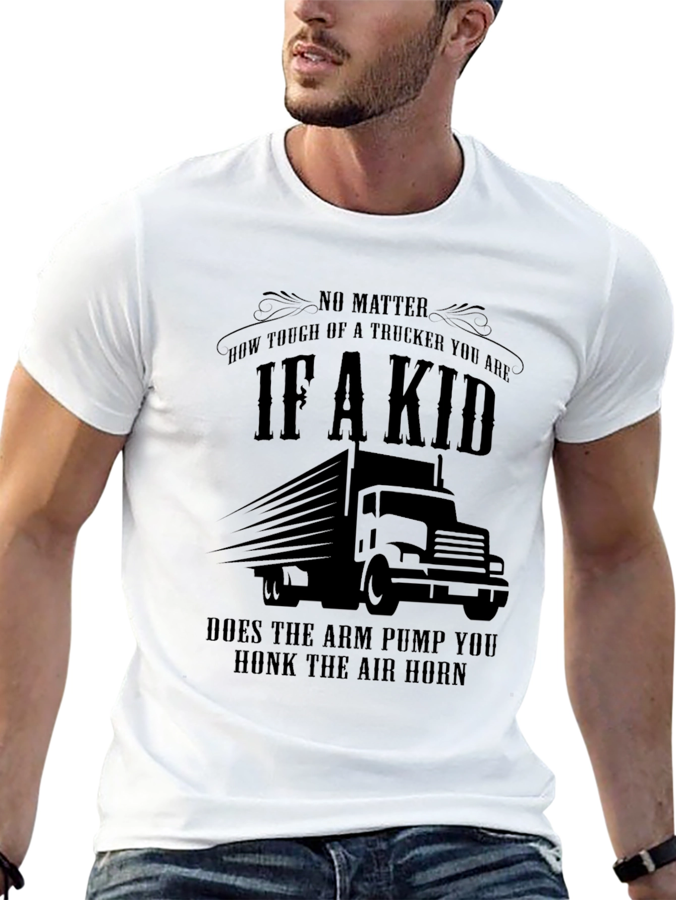 Trucker T-Shirt - Honk the Air Horn