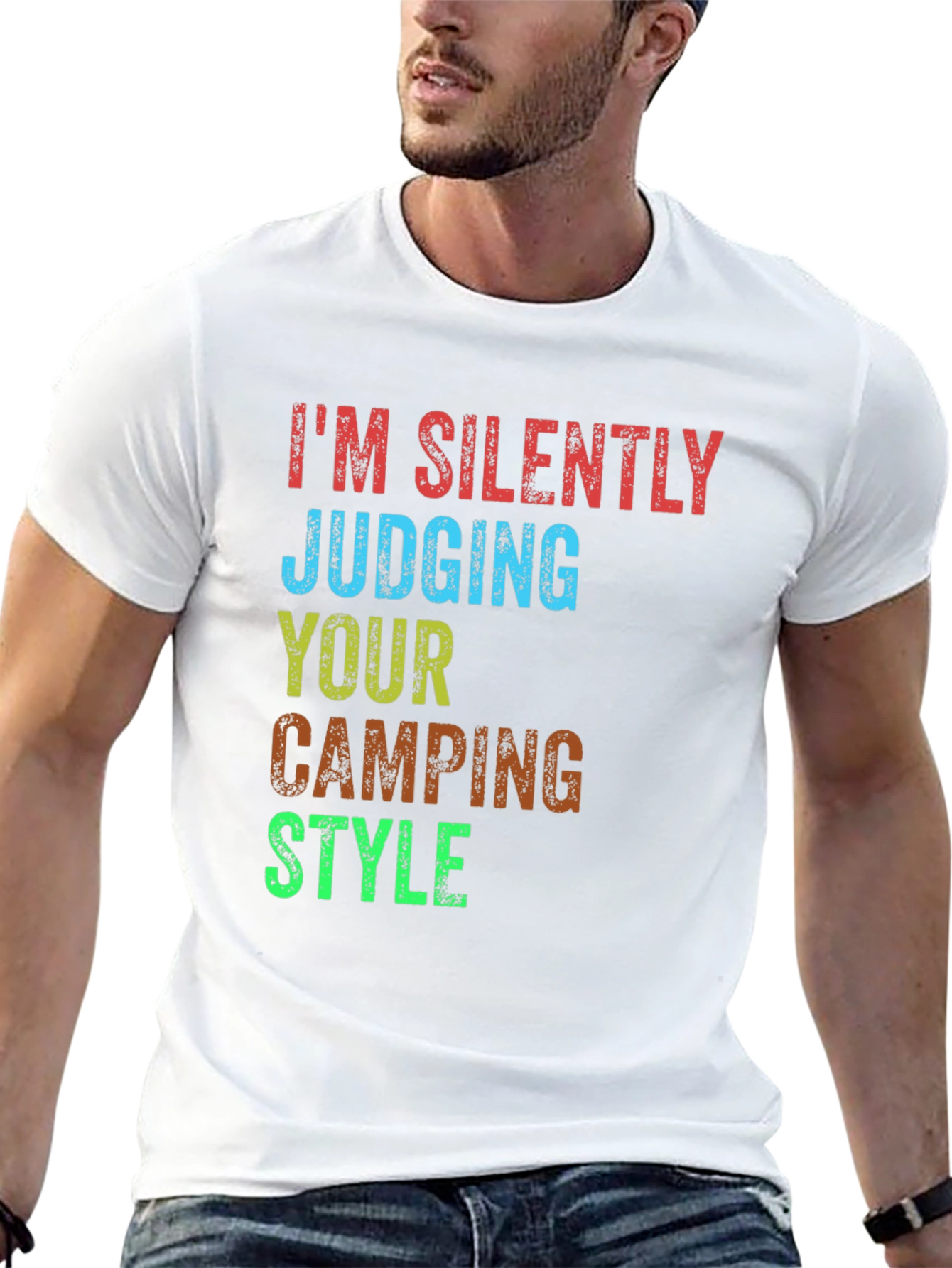 Camping Style Judging T-Shirt - Silently Judging