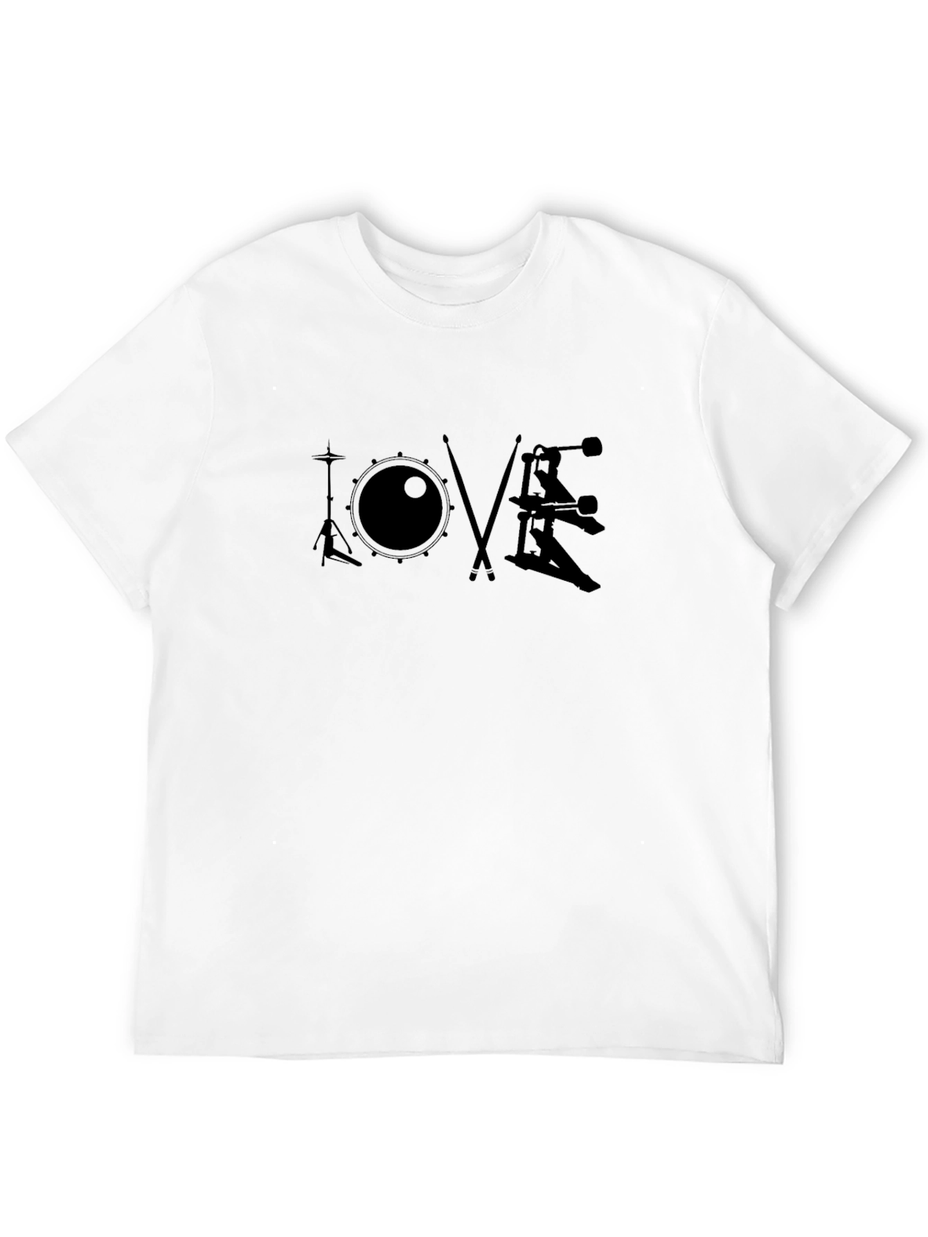 Drummer LOVE T-Shirt - Black Music Tee