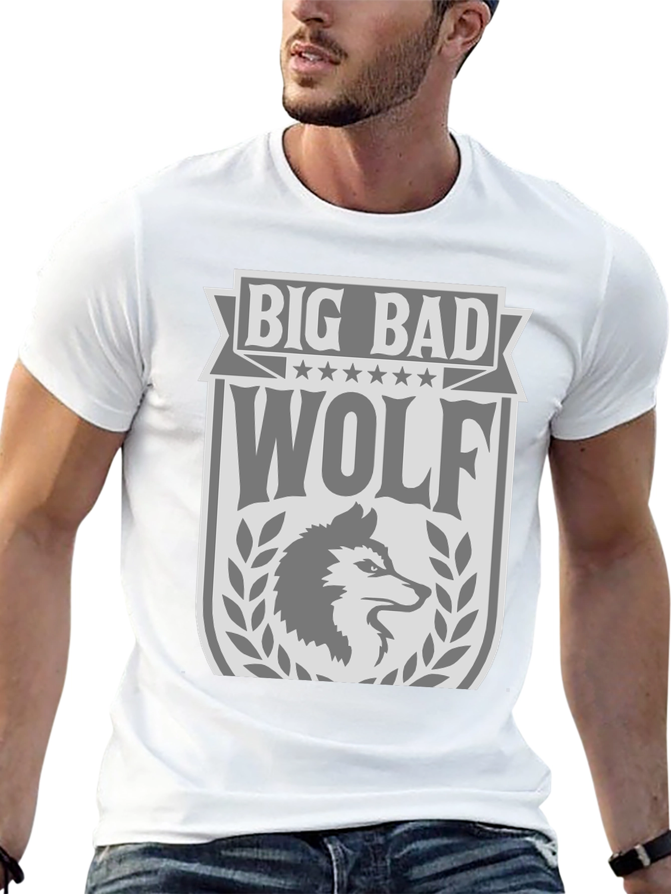 Big Bad Wolf Graphic Tee - Stylish Mens T-Shirt