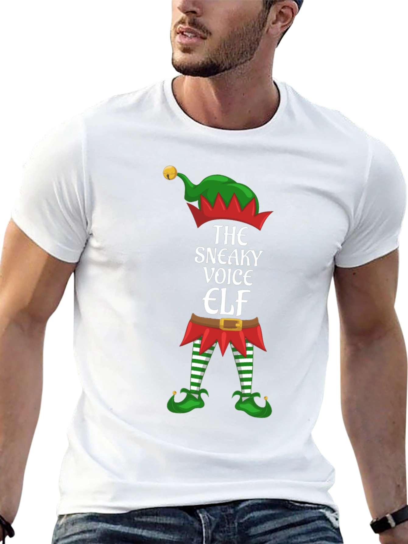 Sneaky Voice Elf Christmas T-Shirt