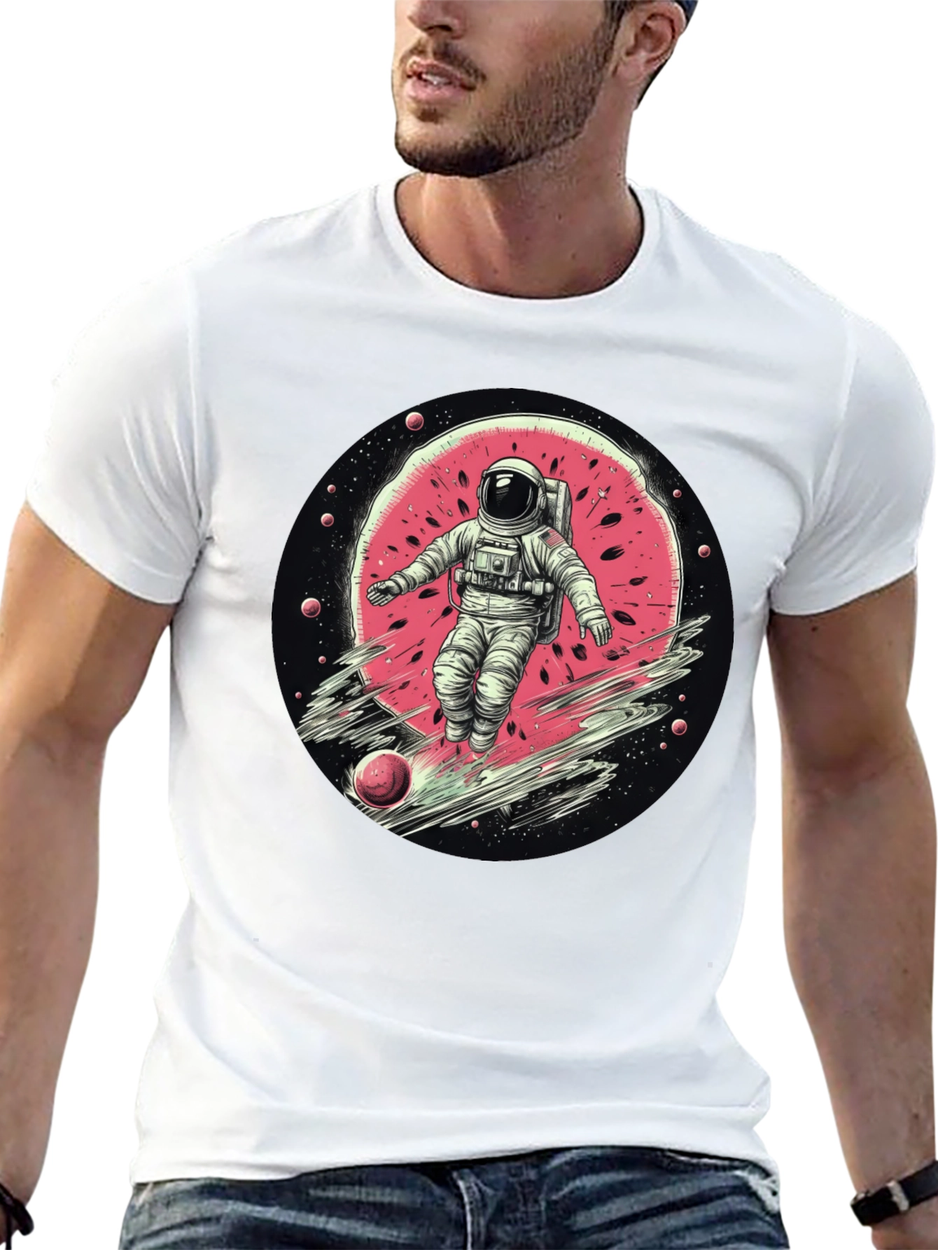 Astronaut Watermelon Graphic Tee