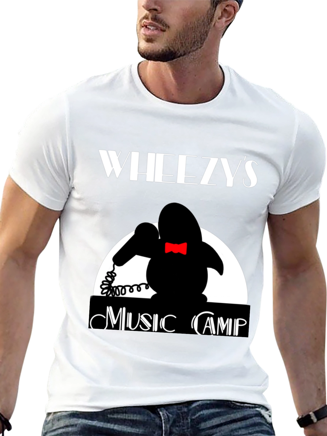 Wheezys Music Camp T-Shirt - Retro Design