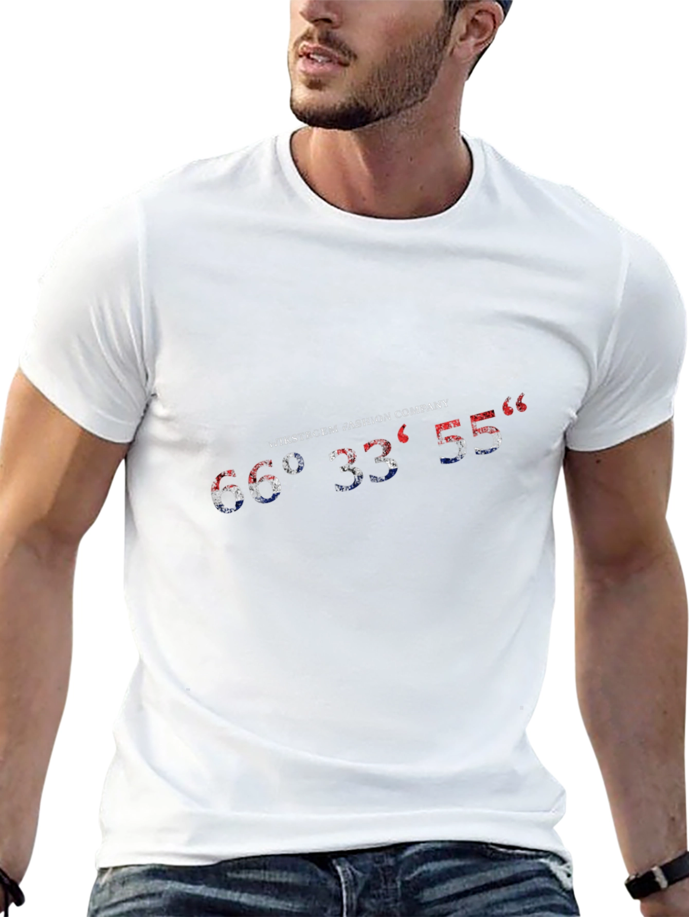 Latitude Longitude Graphic Black T-Shirt