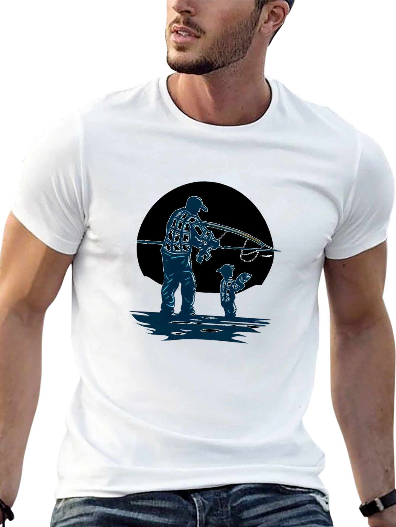 Fishing Dad & Son Graphic Tee