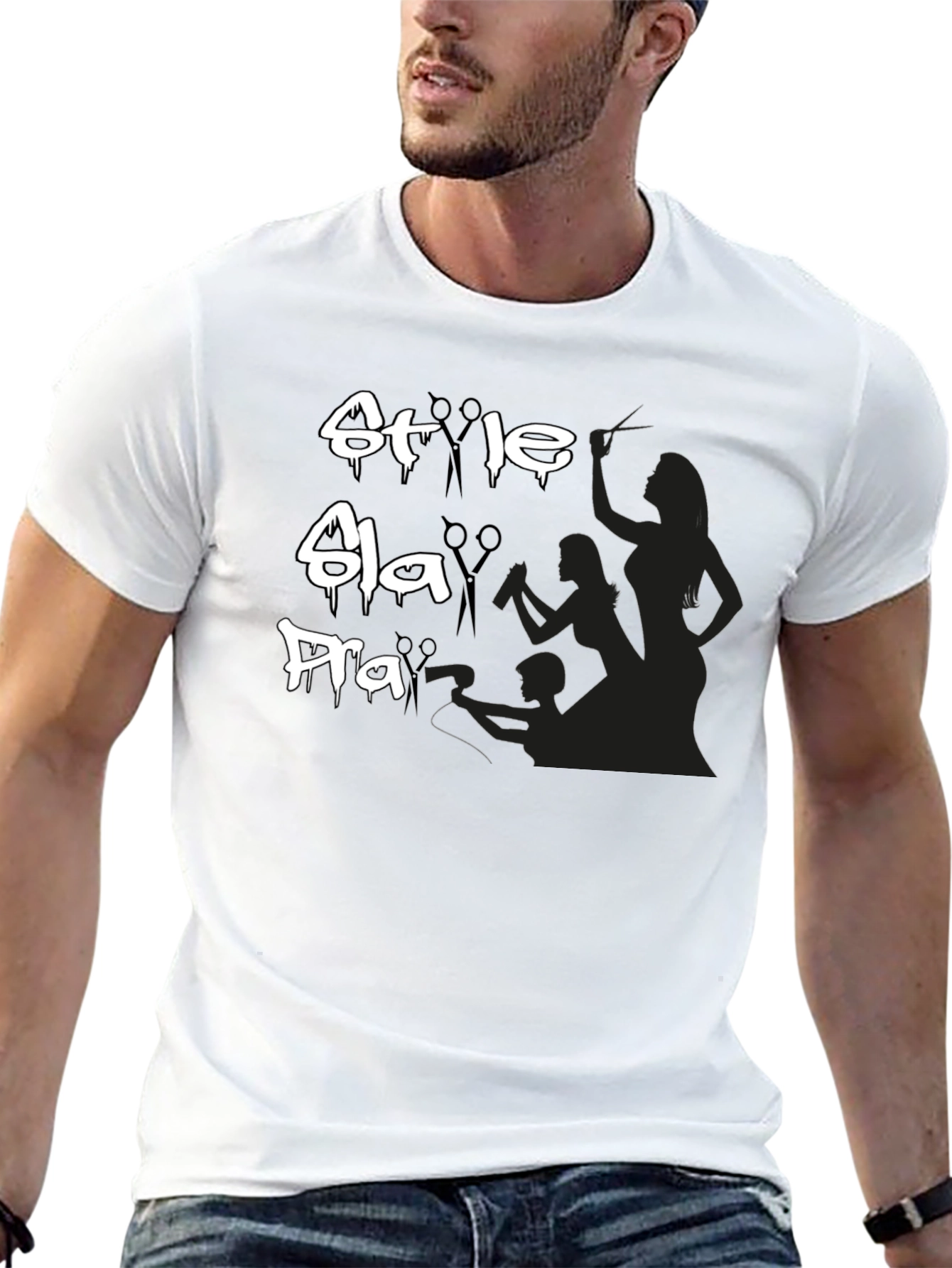 Style Bla Hair Salon Black Graphic T-Shirt