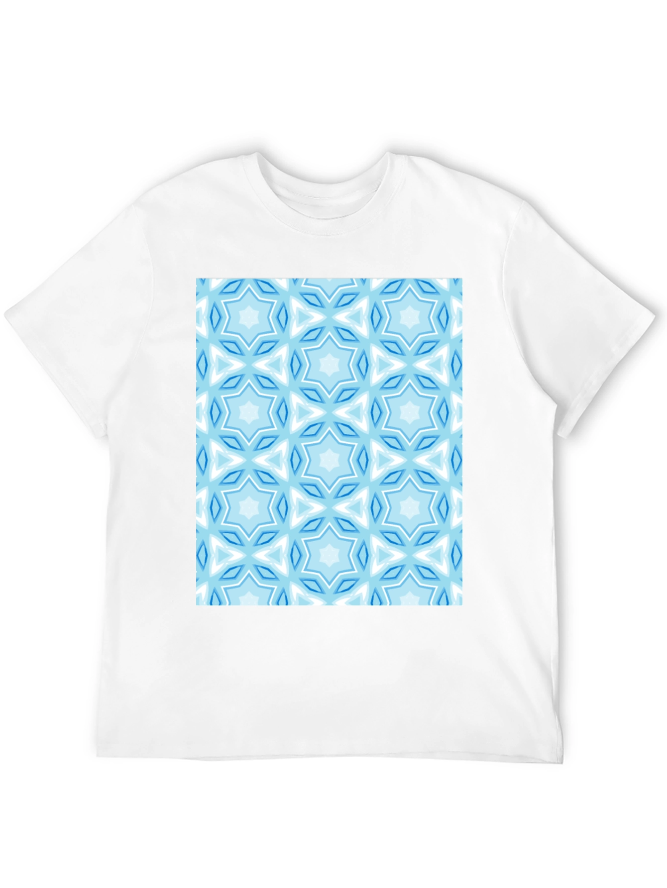 Patterned Crew Neck T-Shirt