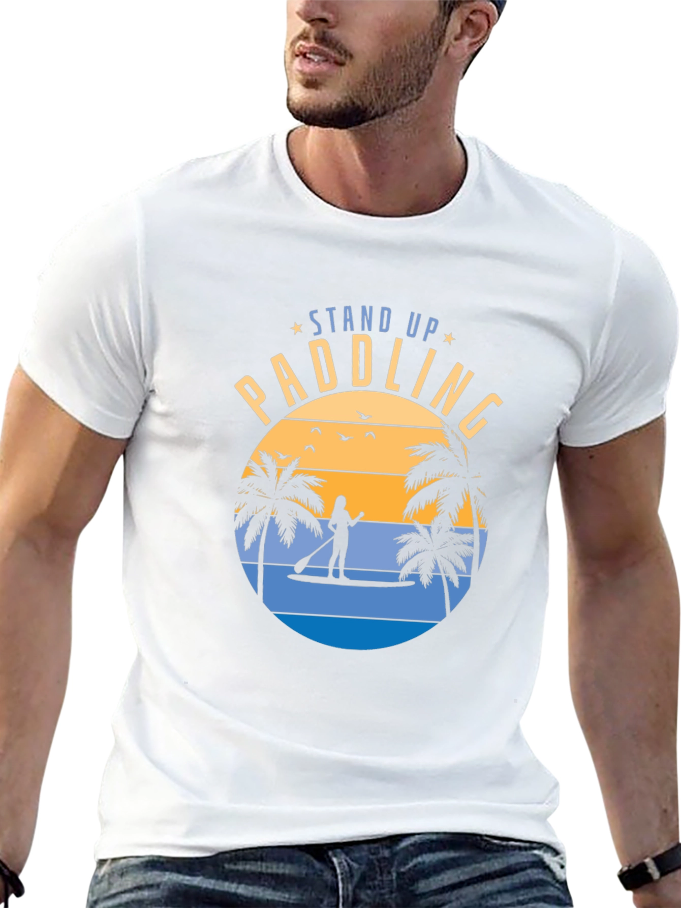 Stand Up Paddling Graphic T-Shirt