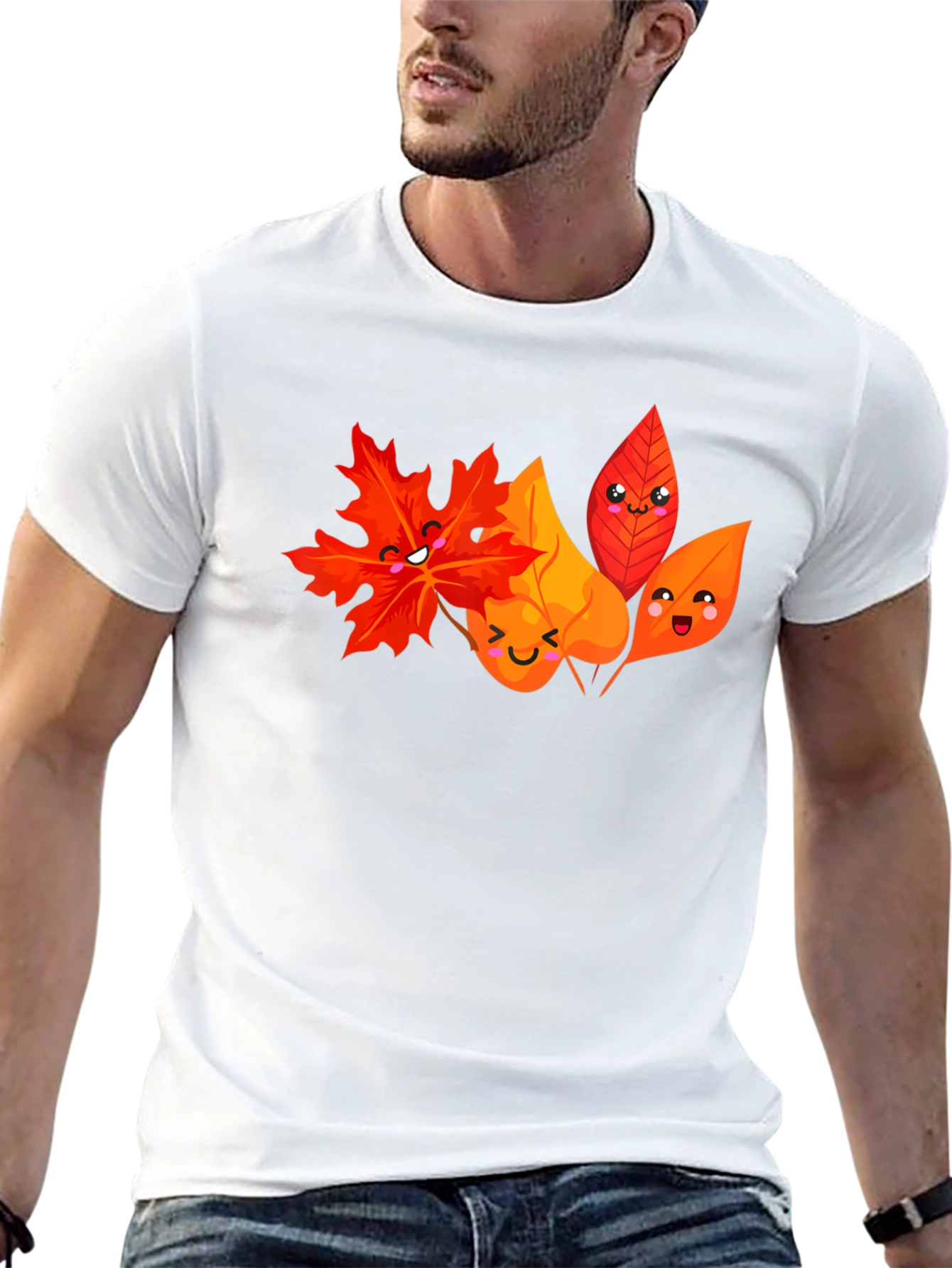 Fall Leaves Graphic Tee - Cute Autumn Shirt