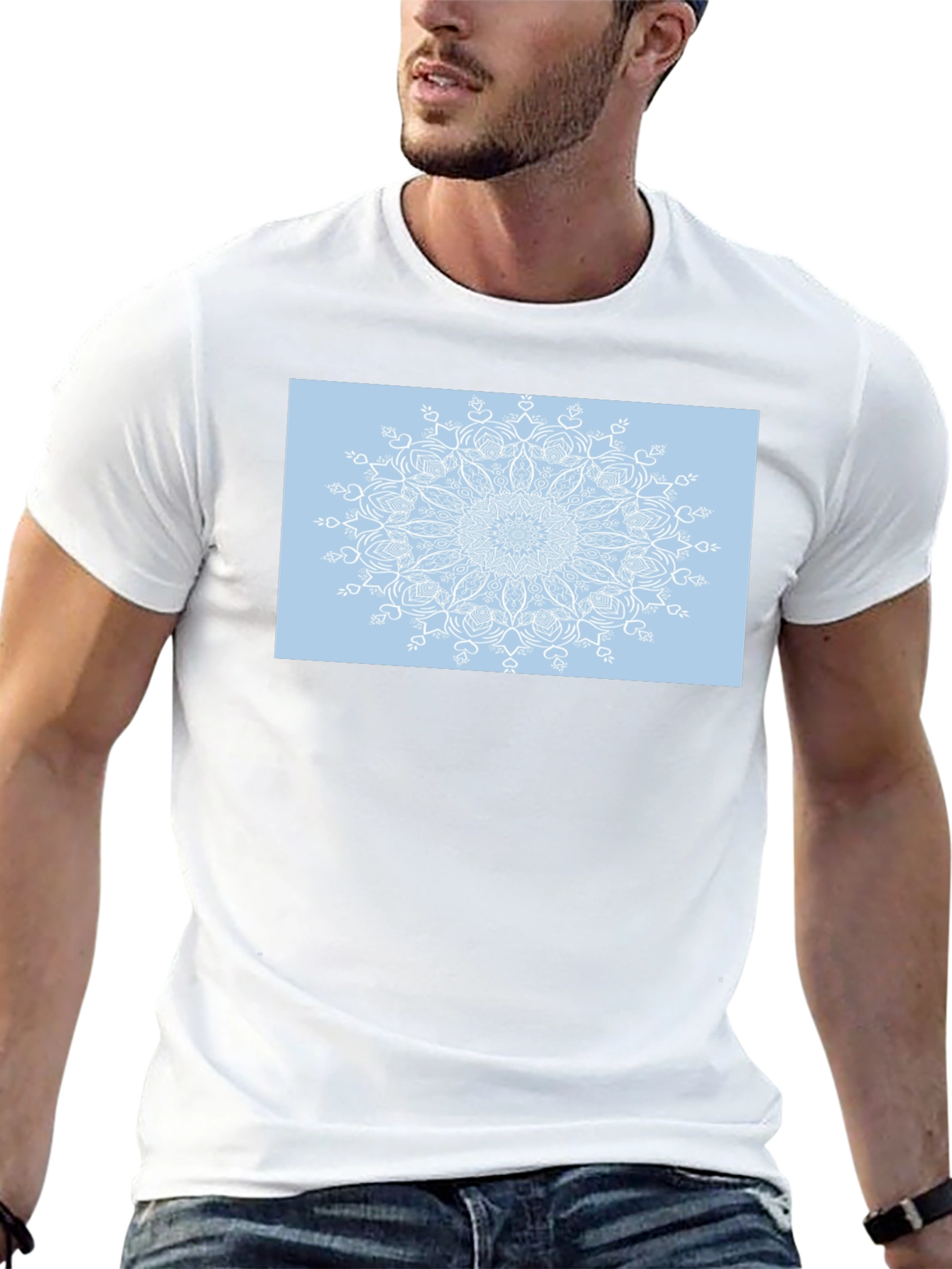 Mandala Graphic Print Black T-Shirt