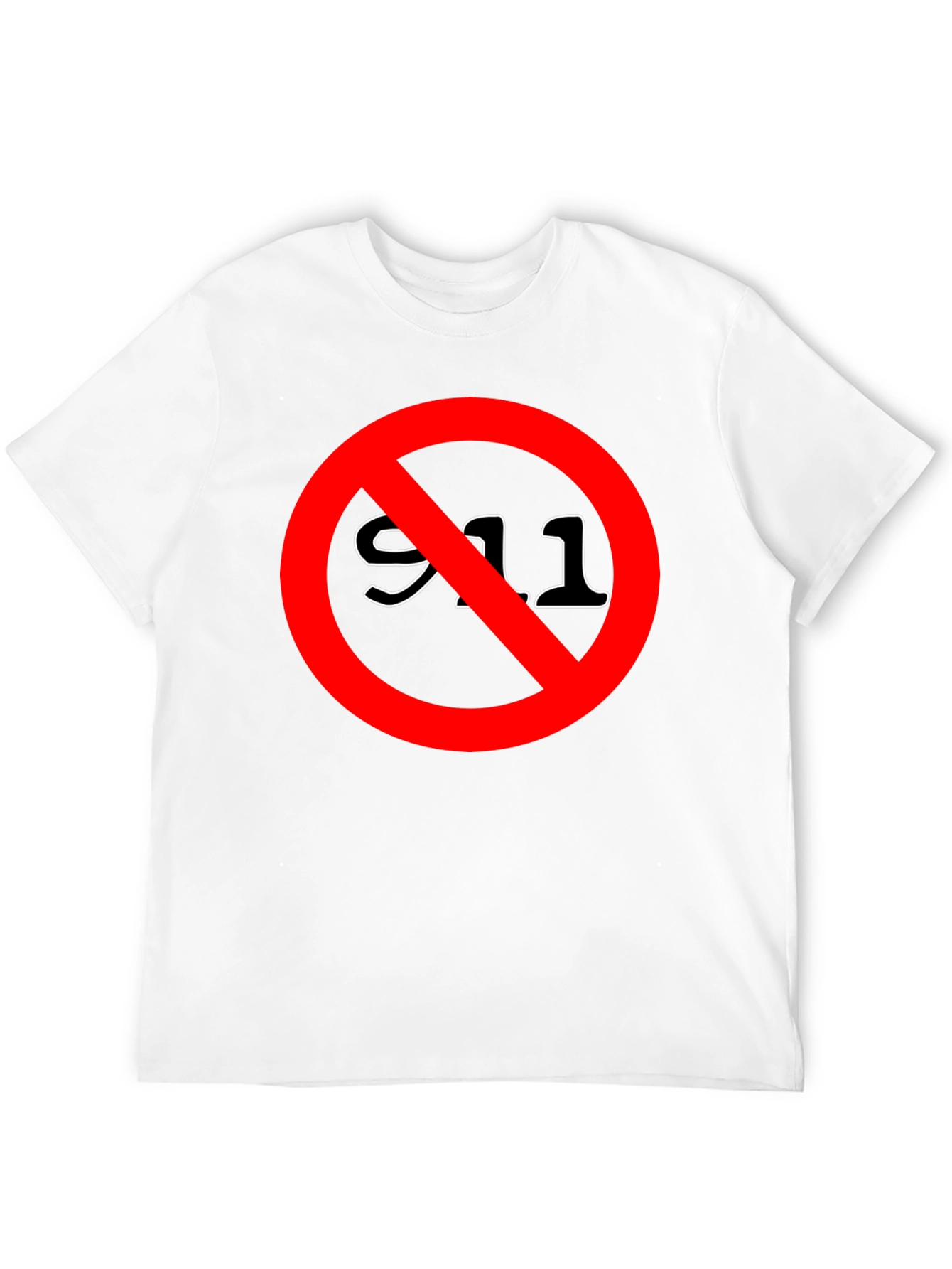 Anti 911 T-Shirt - Black Crew Neck Tee