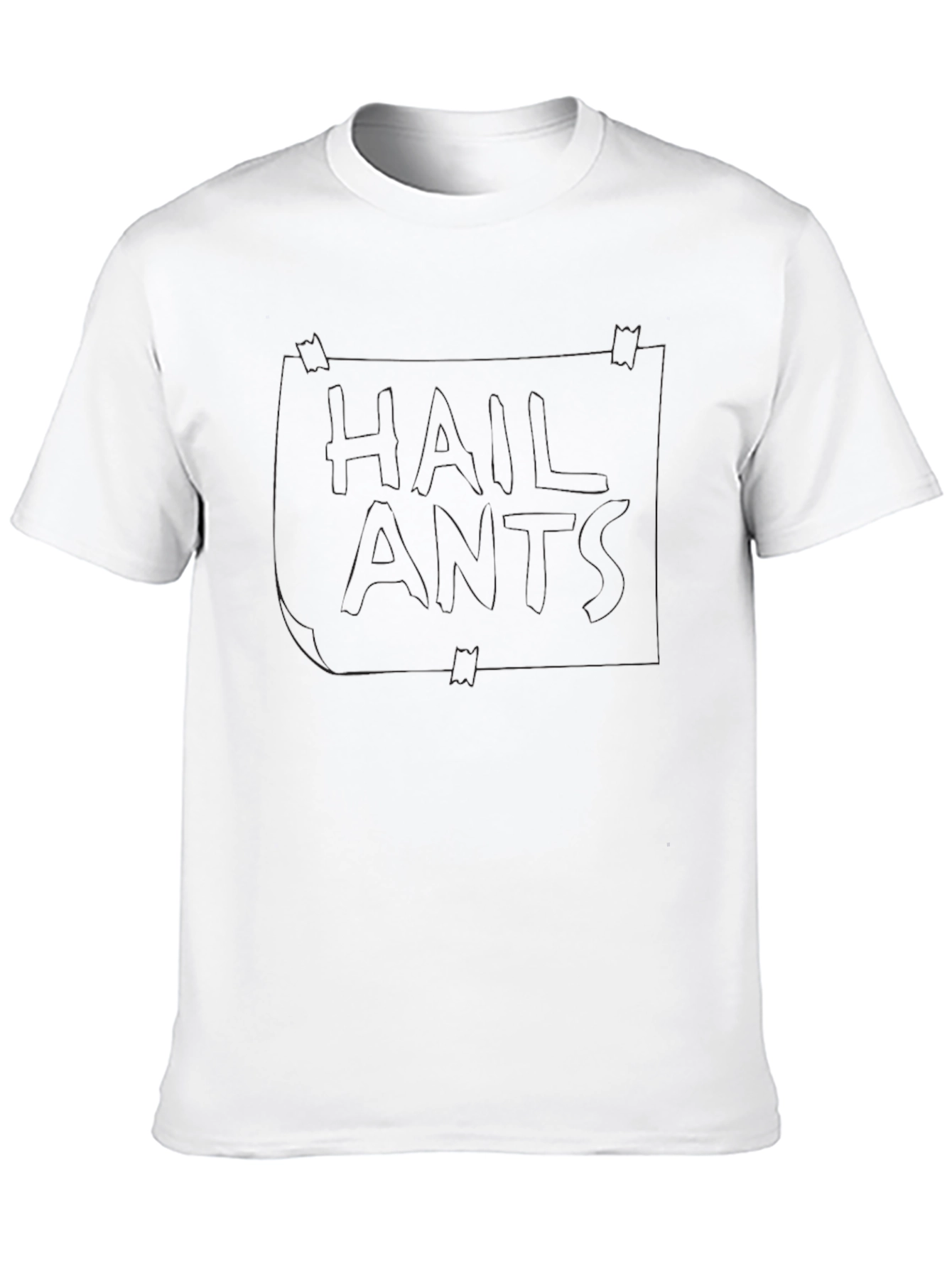 Minimalist Black T-Shirt with Faint Graphic Design