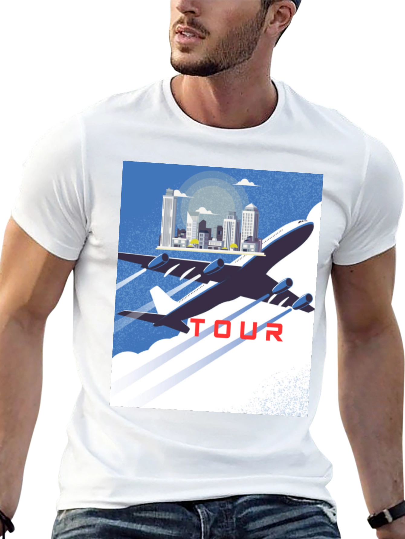 Airplane Tour Graphic T-Shirt
