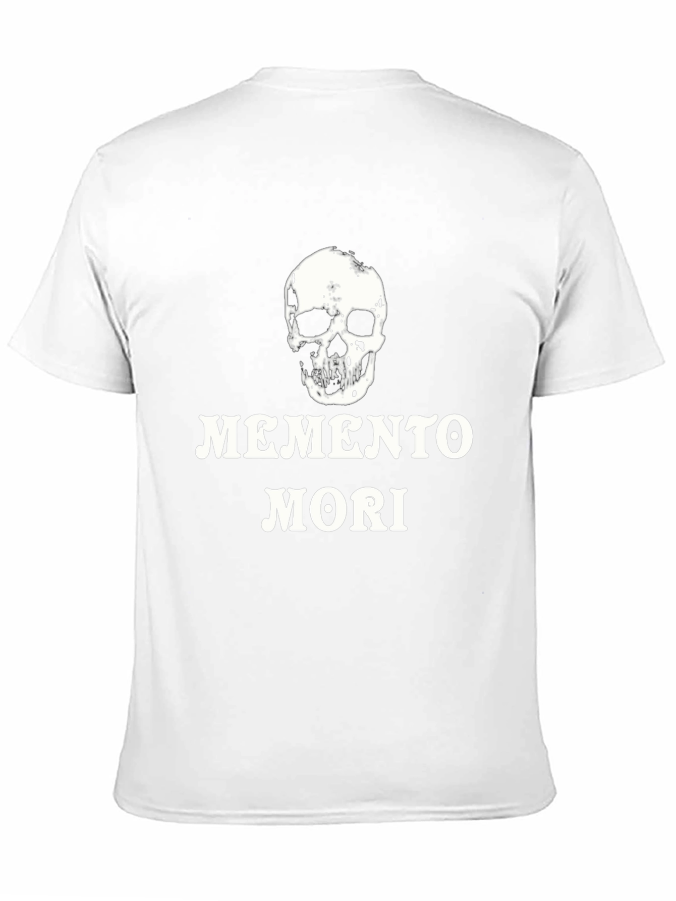 Memento Mori Skull Graphic Tee - Black
