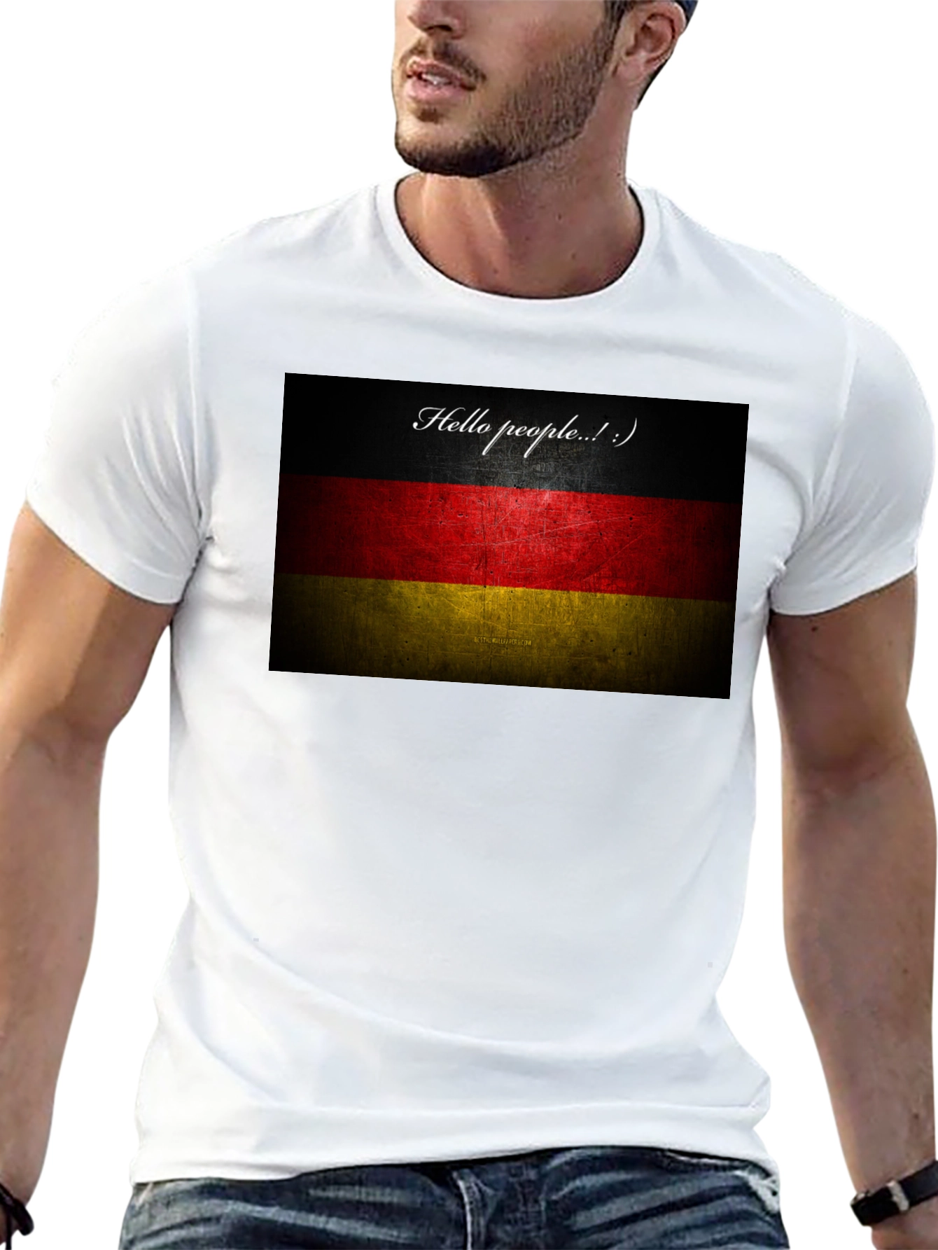 German Flag Graphic Tee - Hello People T-Shirt