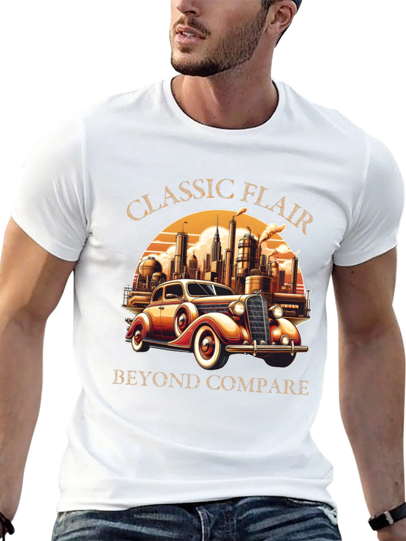 Classic Flair Car Graphic T-Shirt