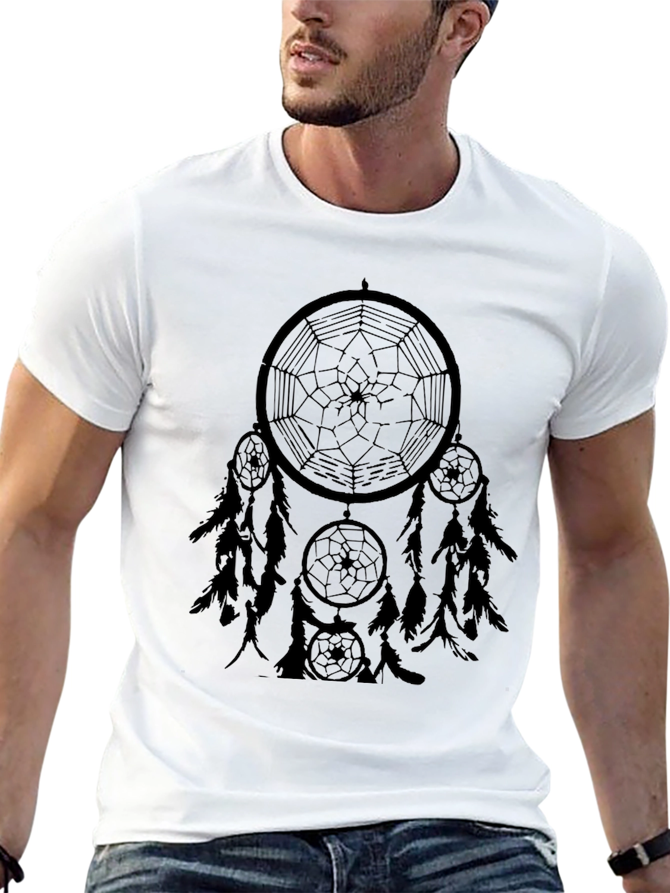 Dream Catcher Graphic Tee - Black