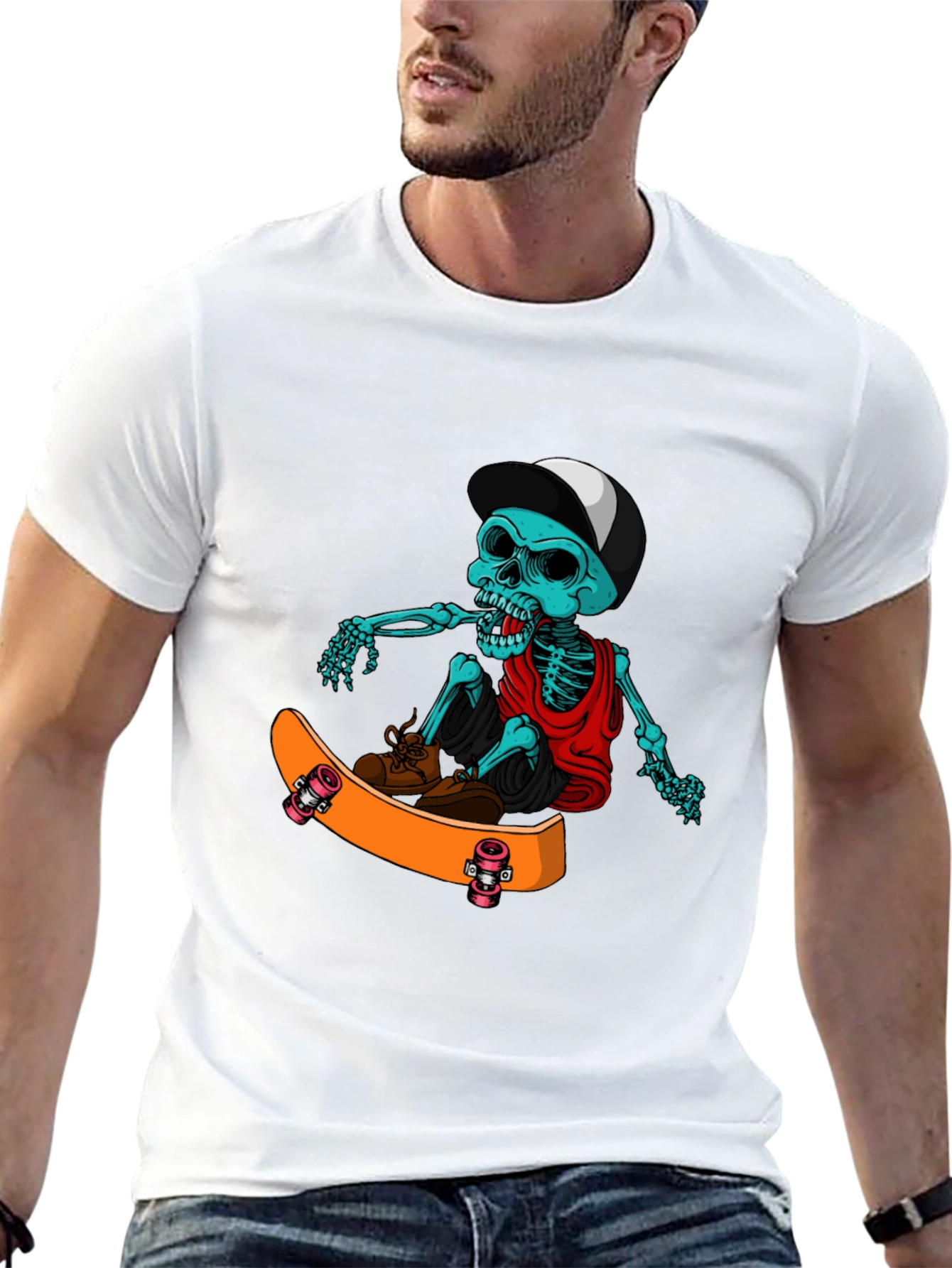 Skateboarding Skeleton T-Shirt