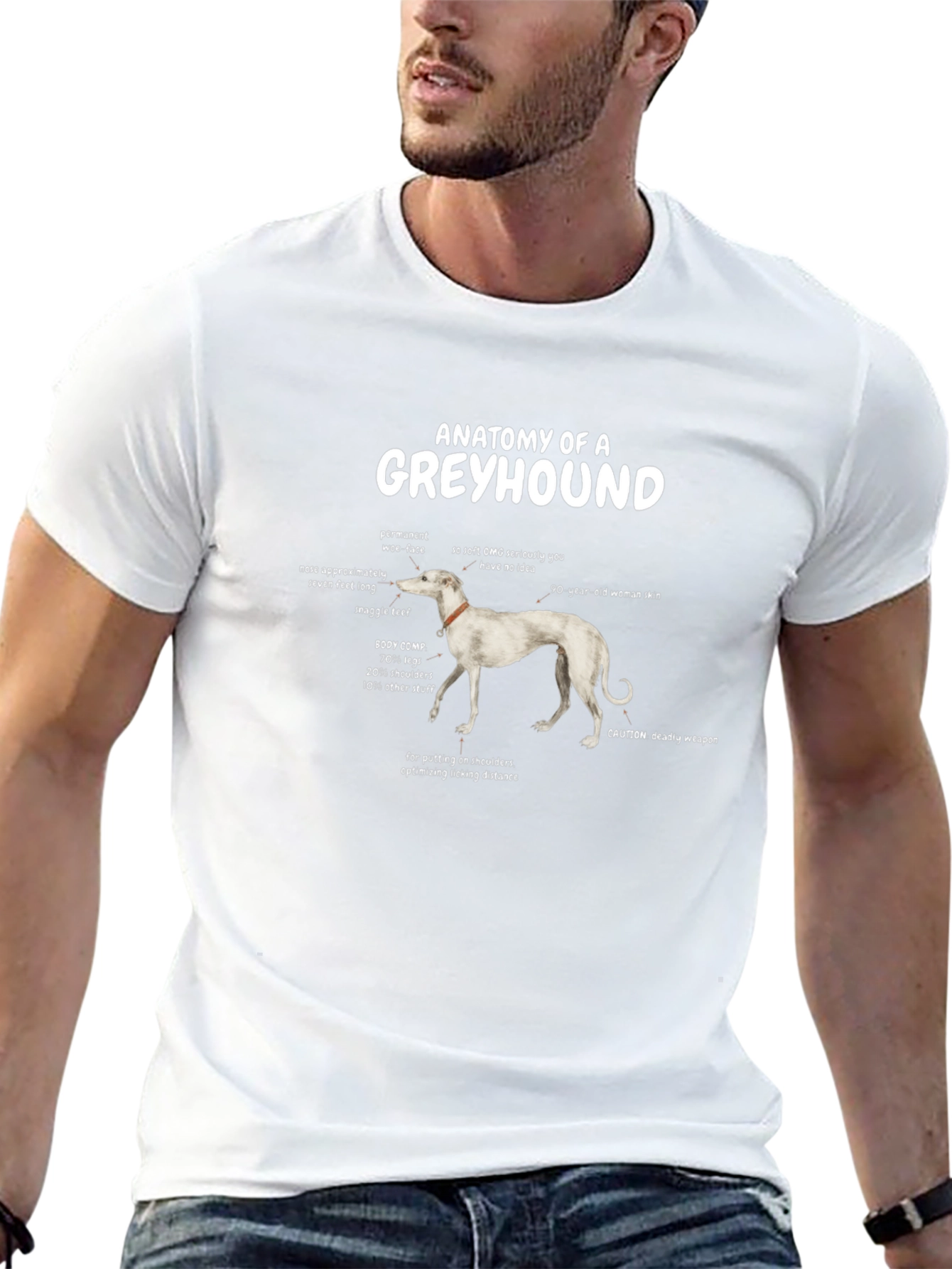 Anatomy of a Greyhound T-Shirt