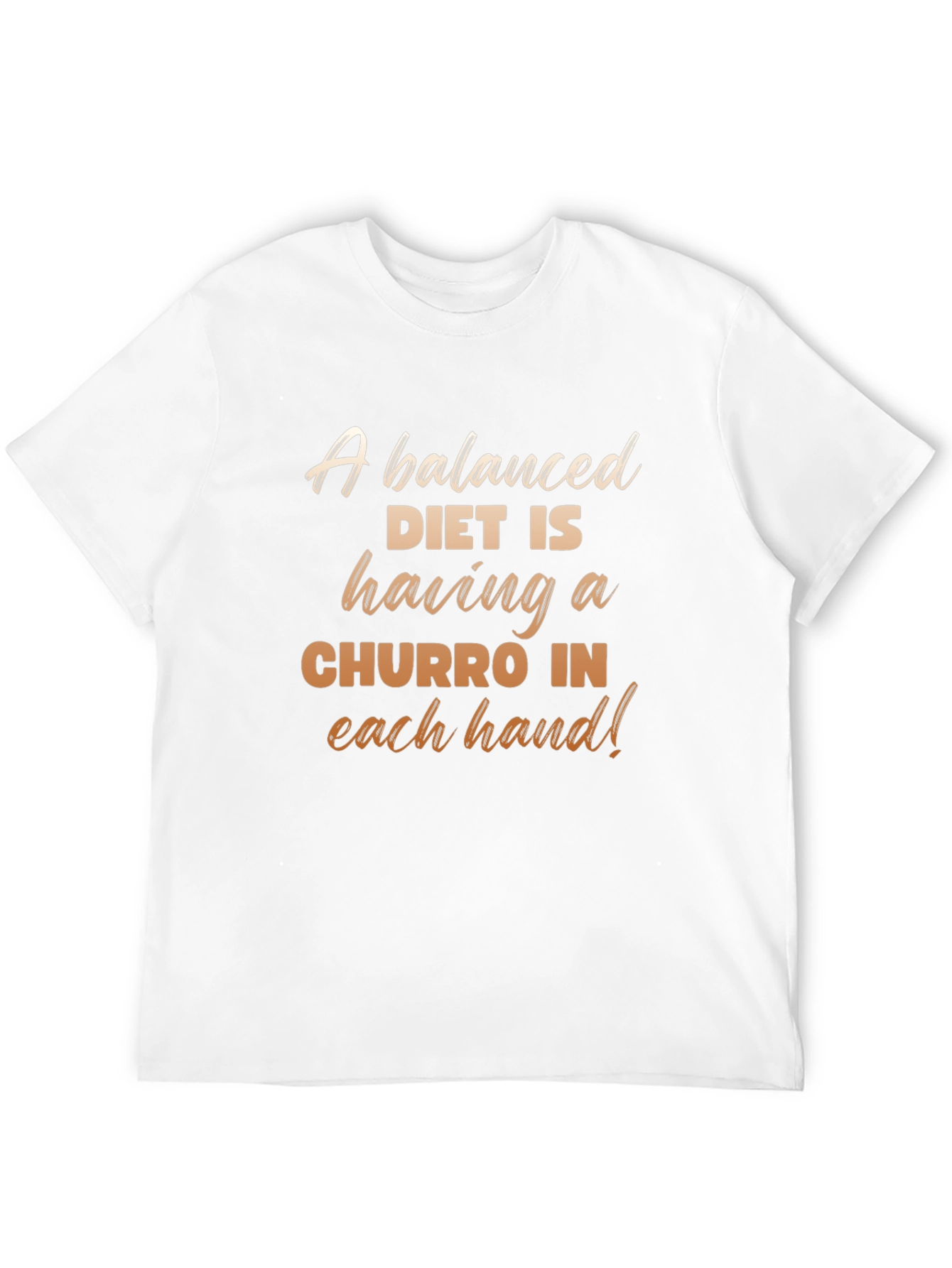 Funny Balanced Diet Churro T-Shirt
