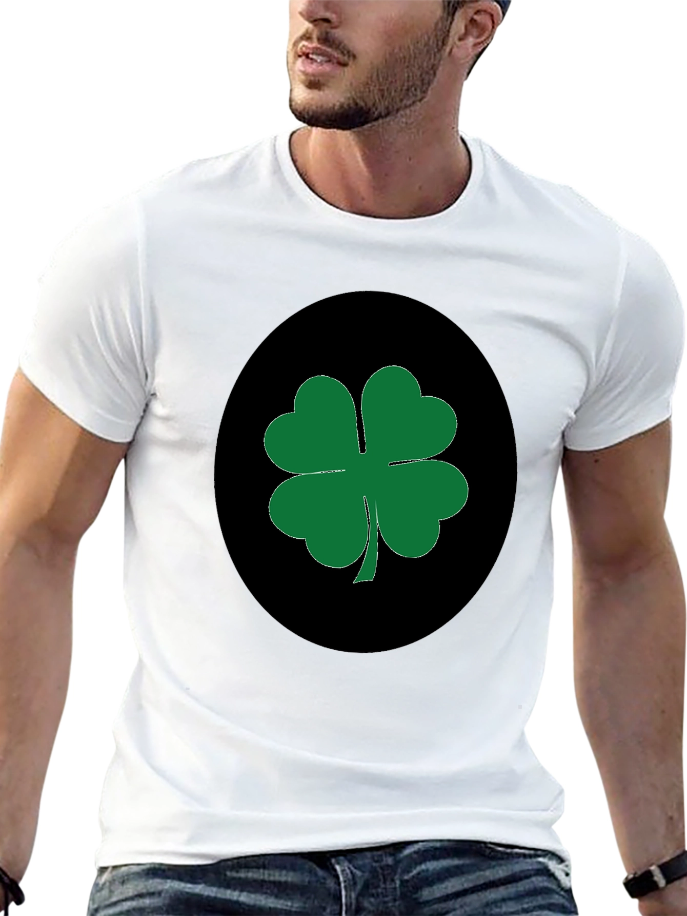 Lucky Clover Black T-Shirt
