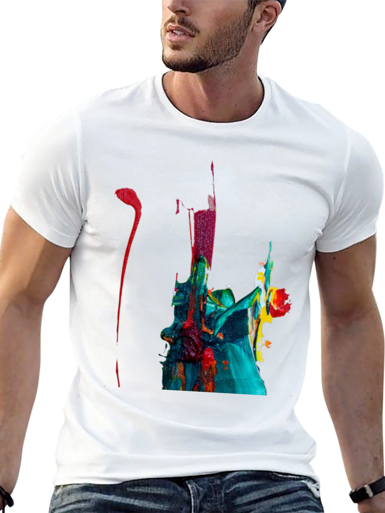 Abstract Art Black T-Shirt