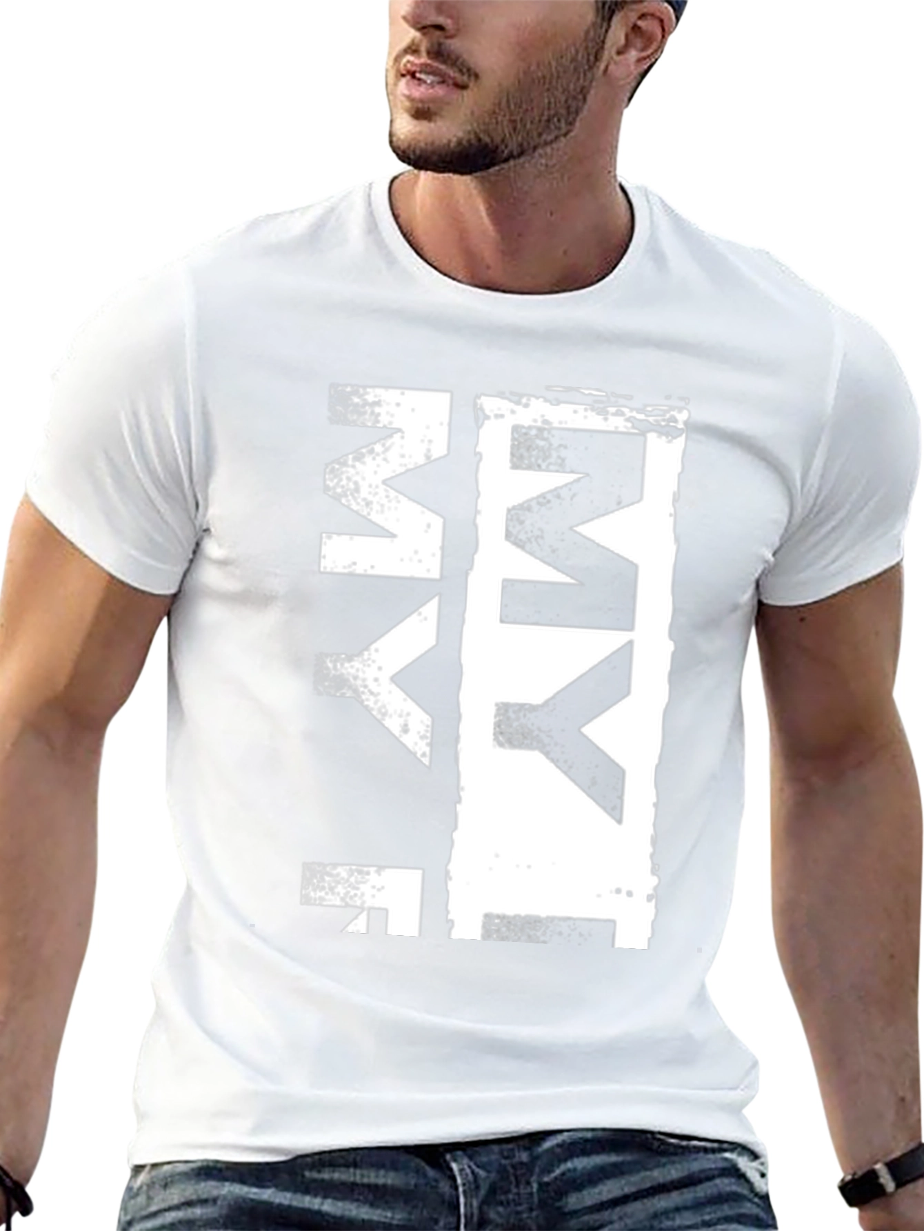 Cool Graphic Tee - MY Letter Print