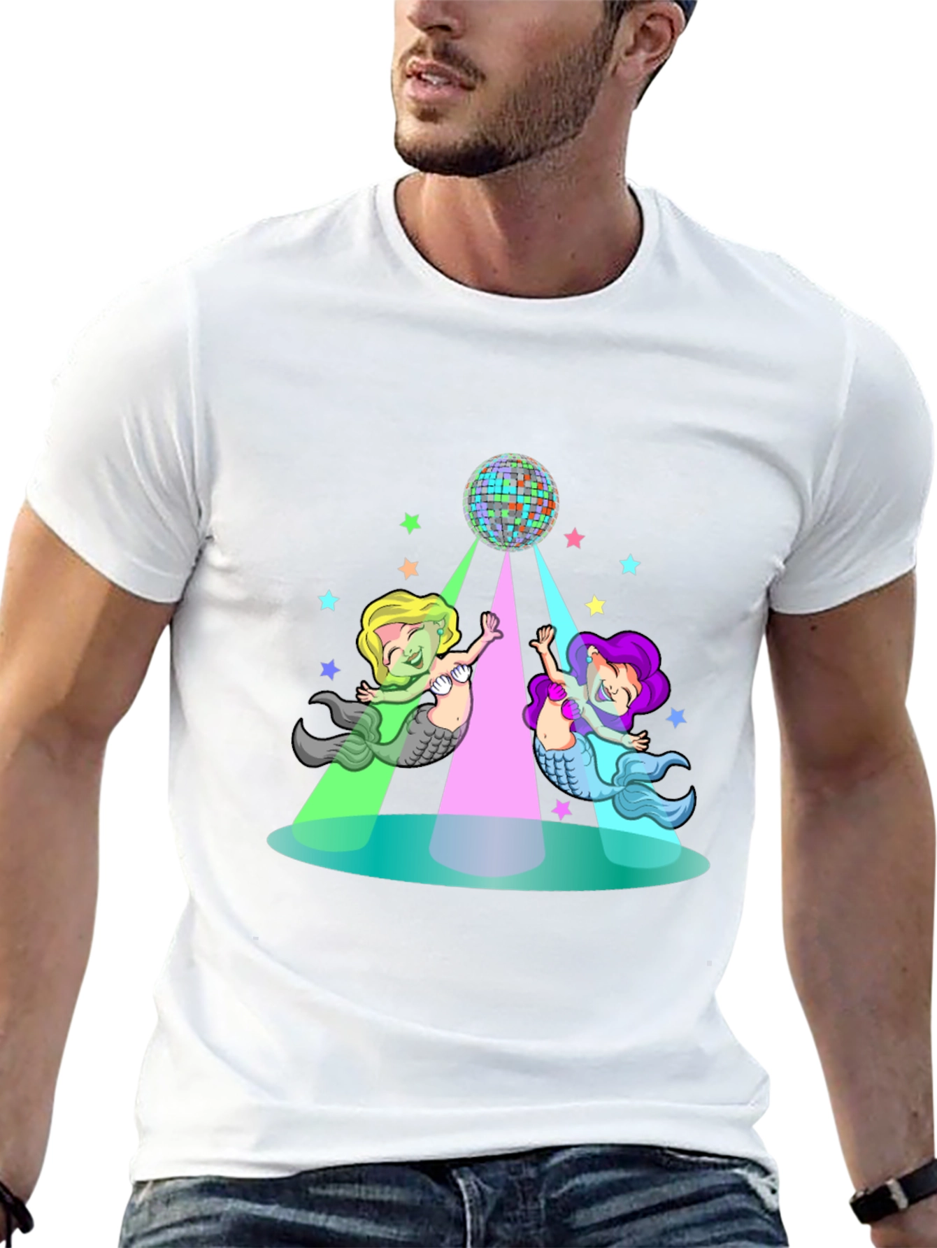 Mermaid Disco T-Shirt - Fun Party Top