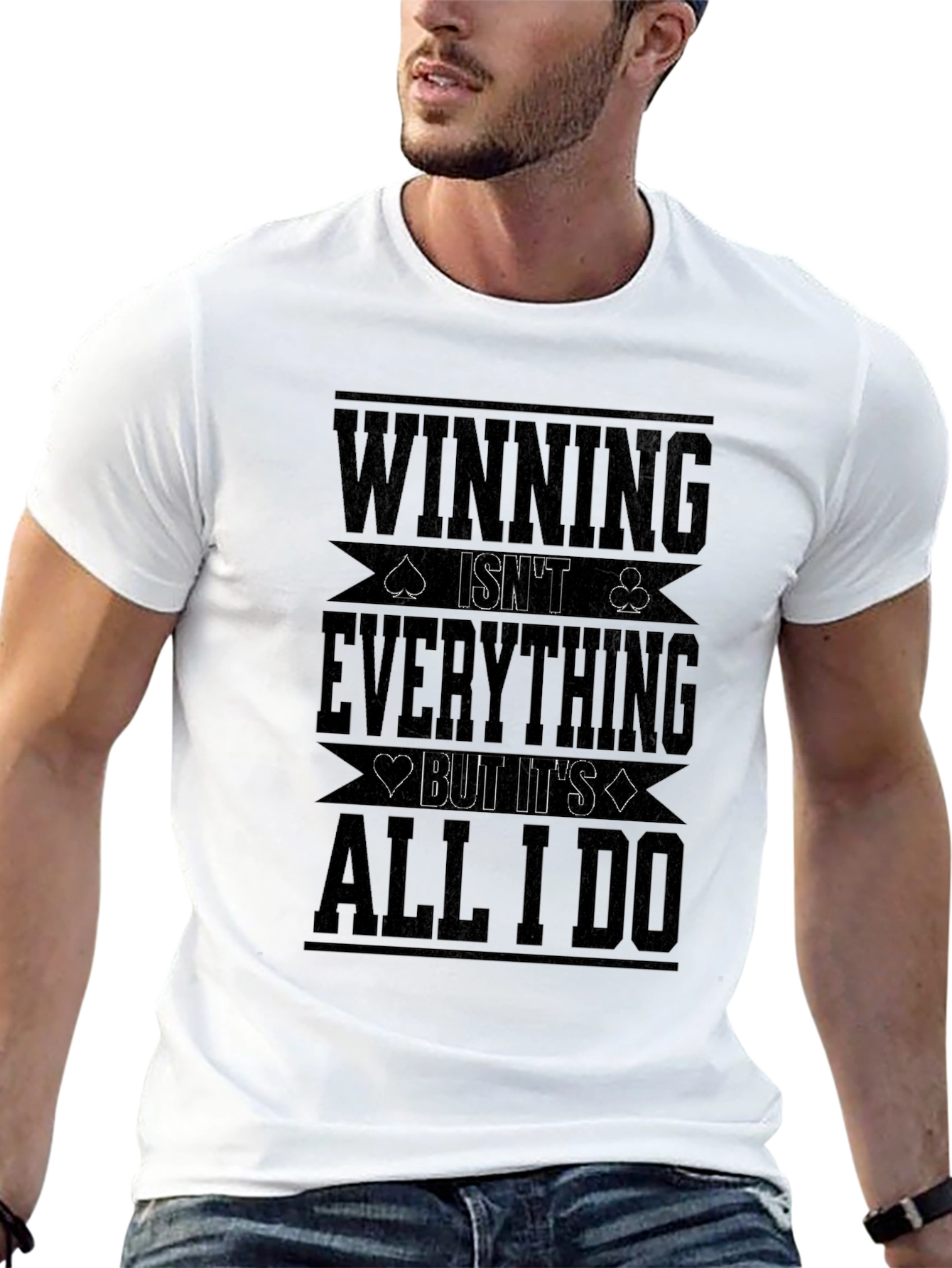 Winning Is All I Do Black Graphic Tee