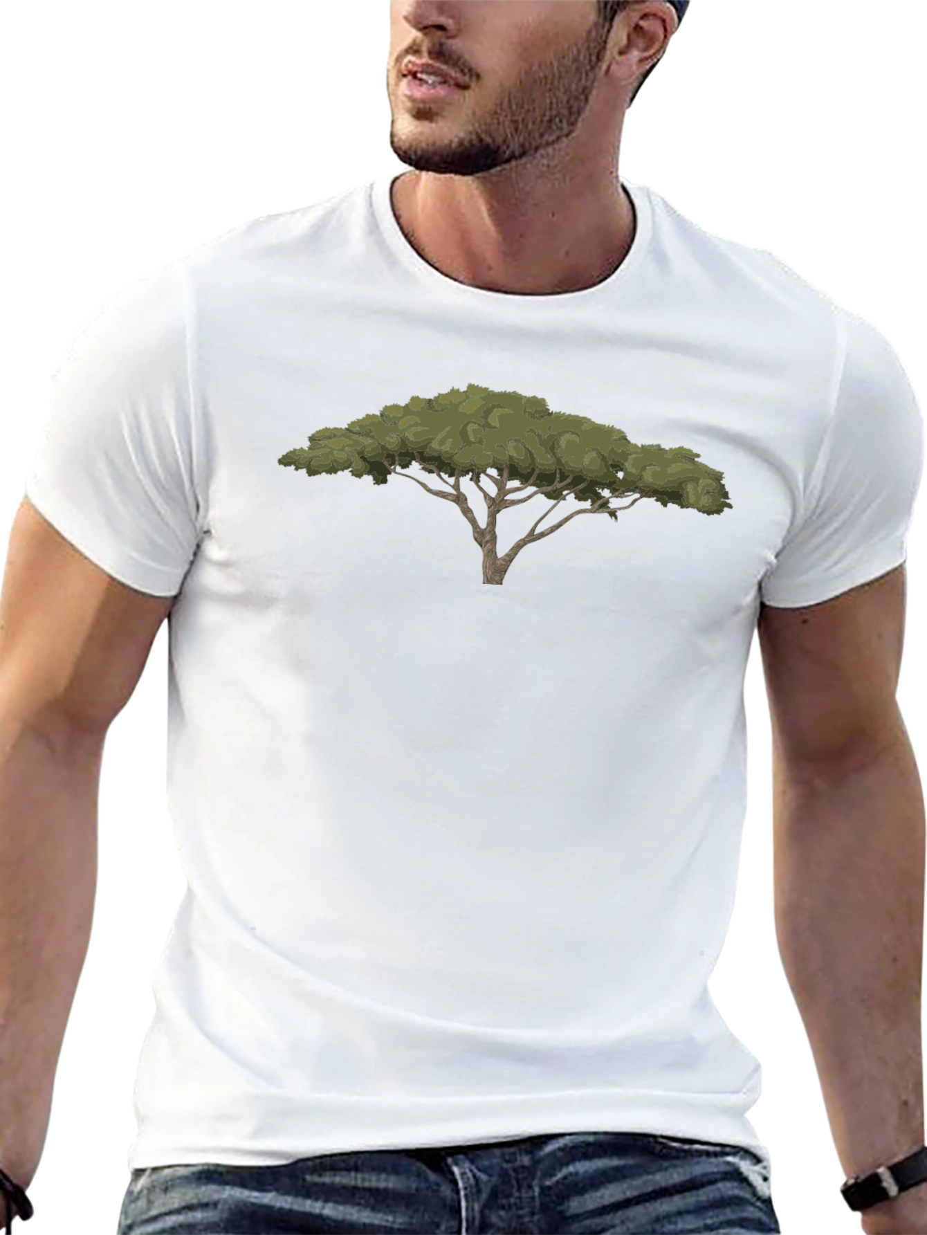 Arid Tree Graphic Tee - Modern Style