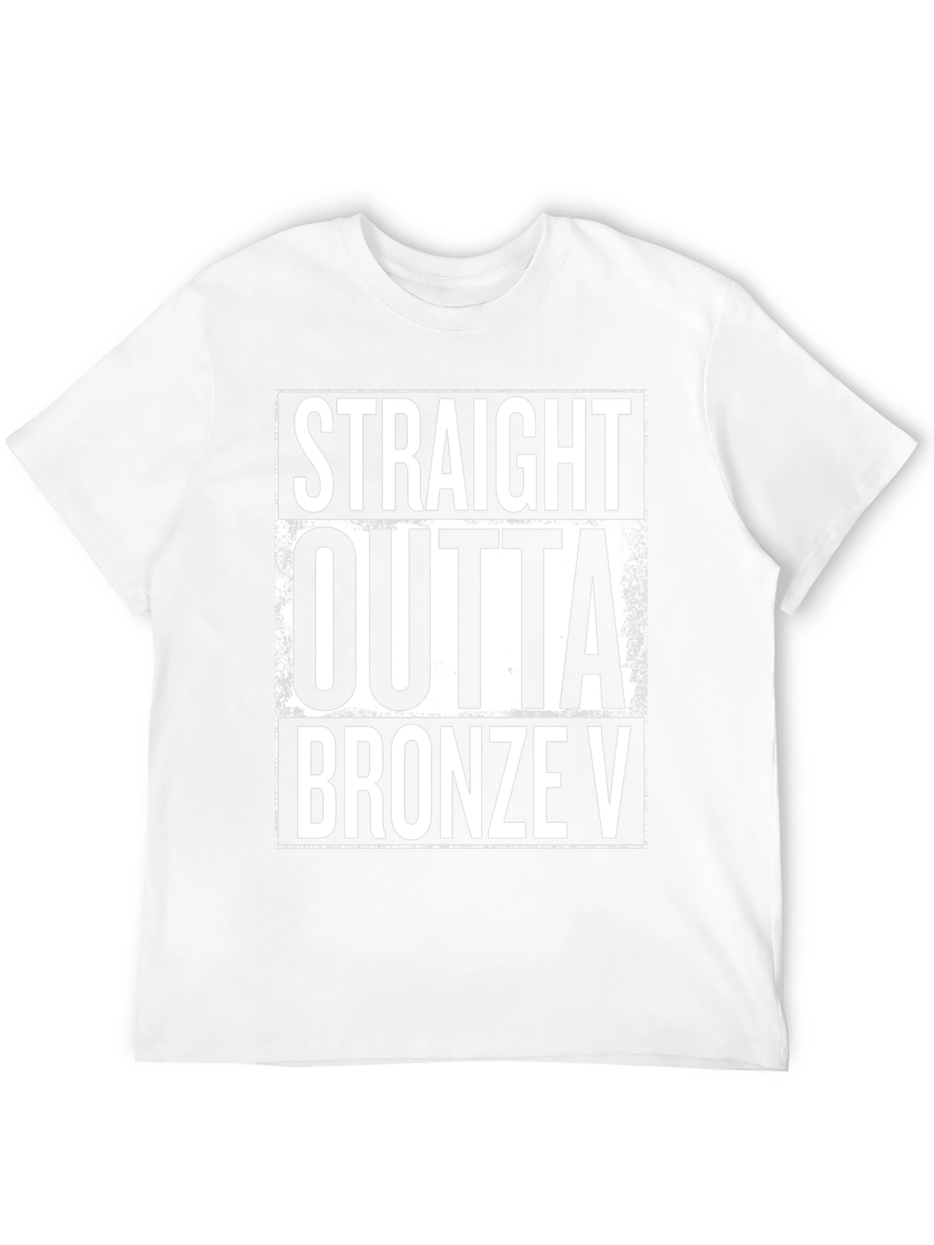 Straight Outta Bronze V Black T-Shirt