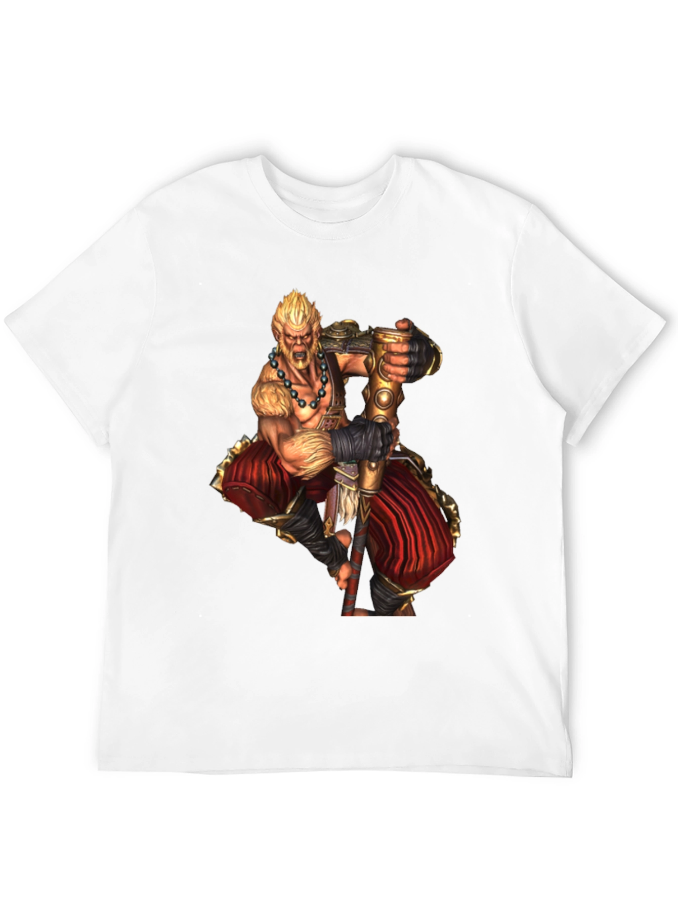 Warrior Graphic Print Black T-Shirt