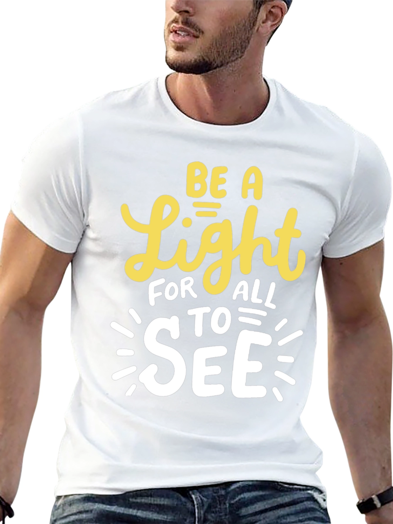 Be A Light T-Shirt - Inspirational Graphic Tee