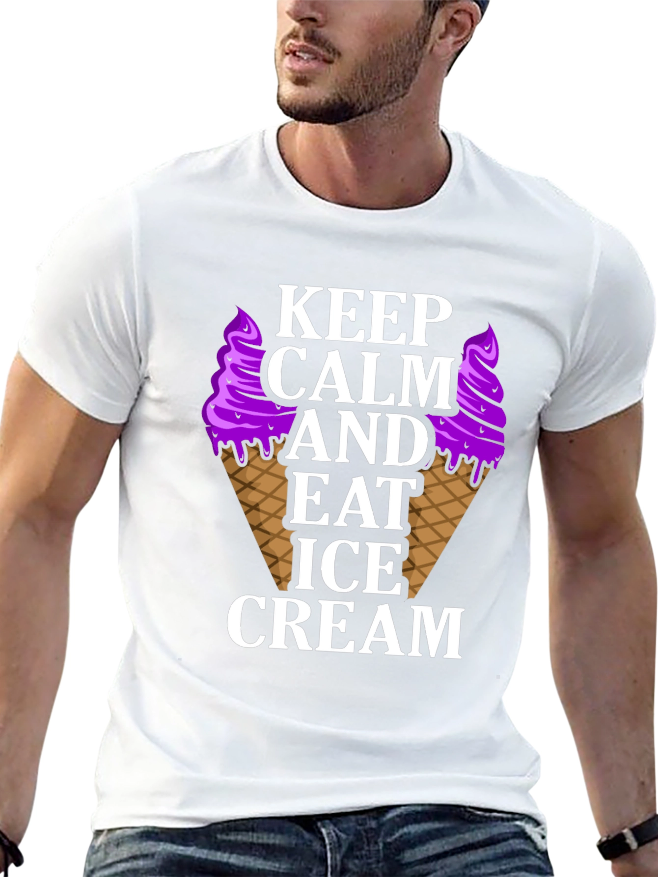 Keep Calm Eat Ice Cream T-Shirt
