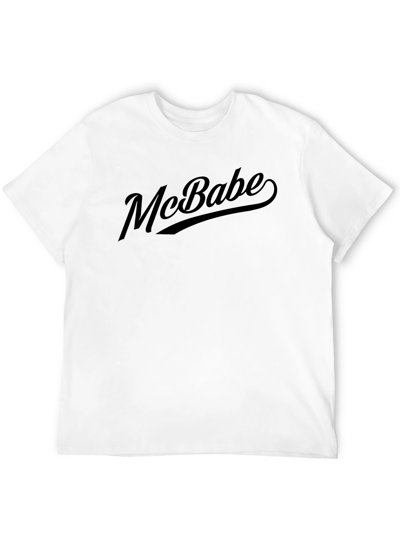 McBabe Graphic Tee - Solid Black Crewneck T-Shirt